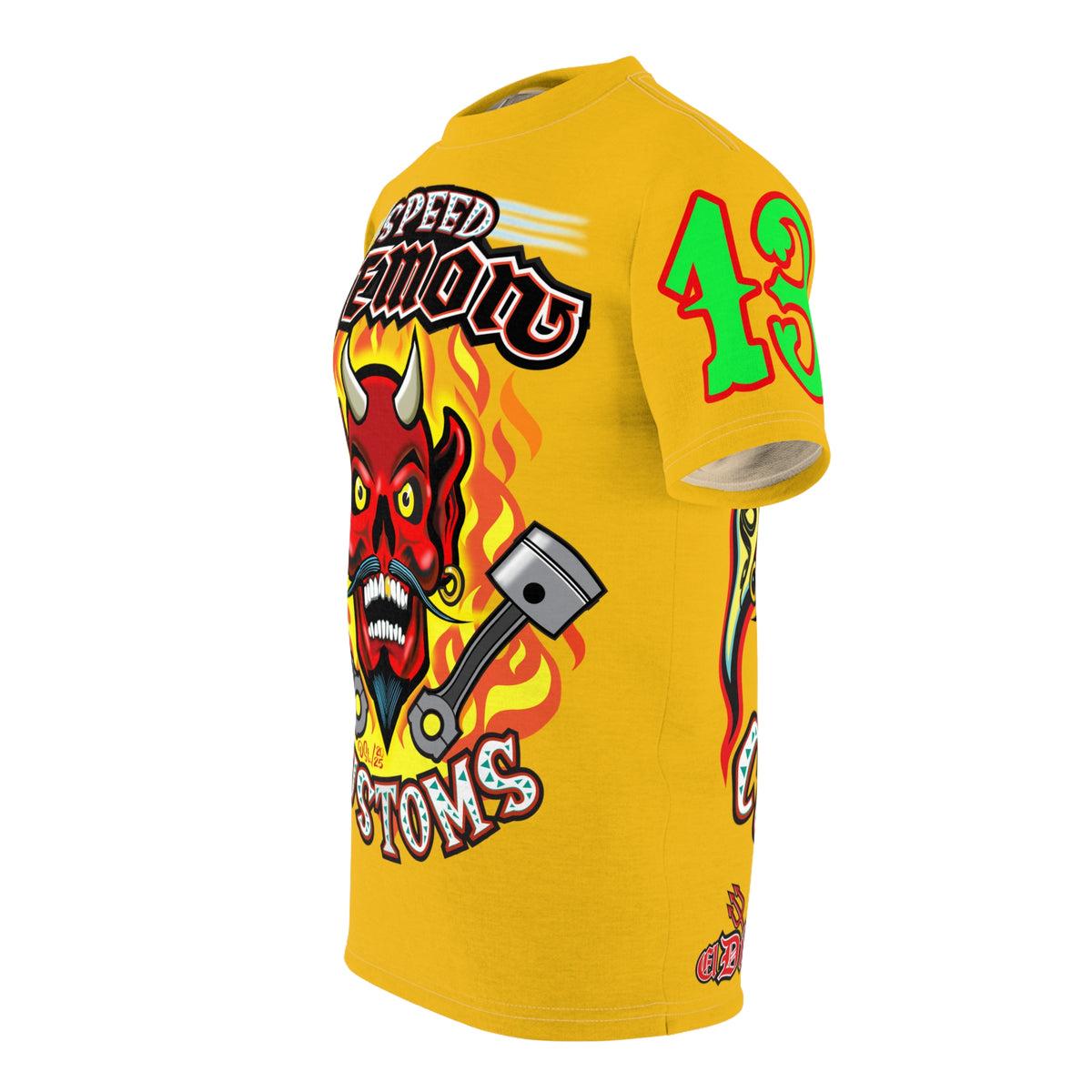 Speed Demon Custom HiViz Unisex Tee - Bold Graphic Harley Enthusiast Super T