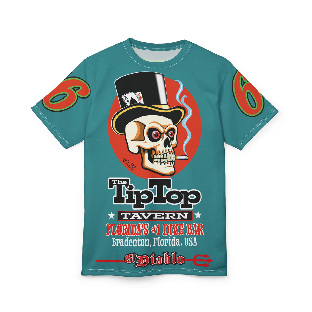 Tip Top Tavern Dive Bar Super Riding Tee - America's Best Dive Bar, Bikes, Beers, Babes & Bros. - Biker Bar Tee