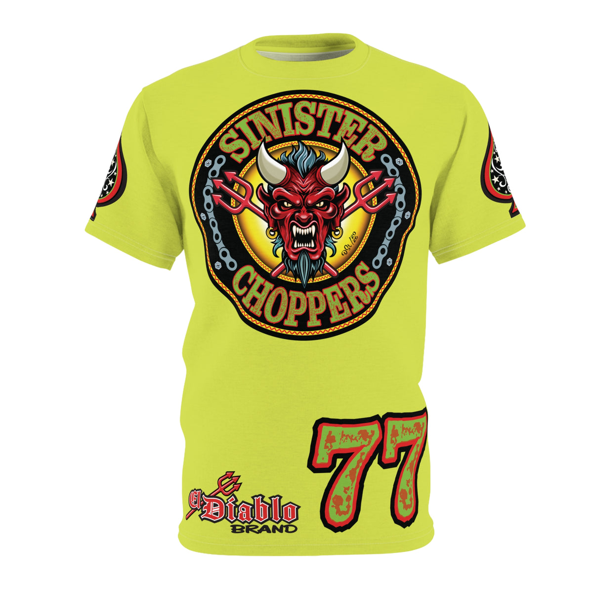 VERY Special Sinister Choppers BIG D HIVIZ Super TEE— Ride Cool Look Cool in our Best Super Tee