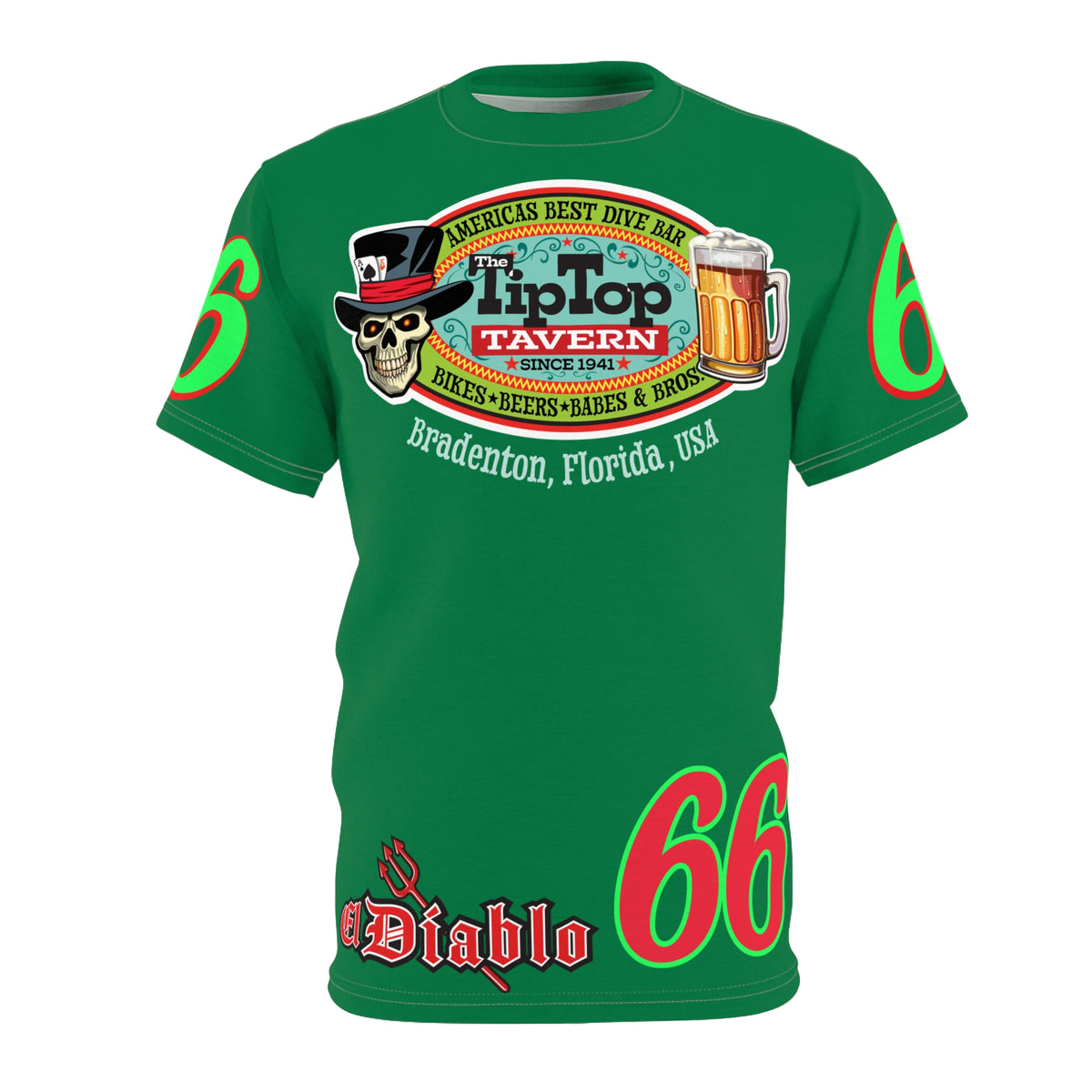 Tip Top Tavern Dive Bar Super Tee - America's Best Dive Bar - Bikes Beers Babes & Bros. -Remembering Jesse Biker Bar Tee