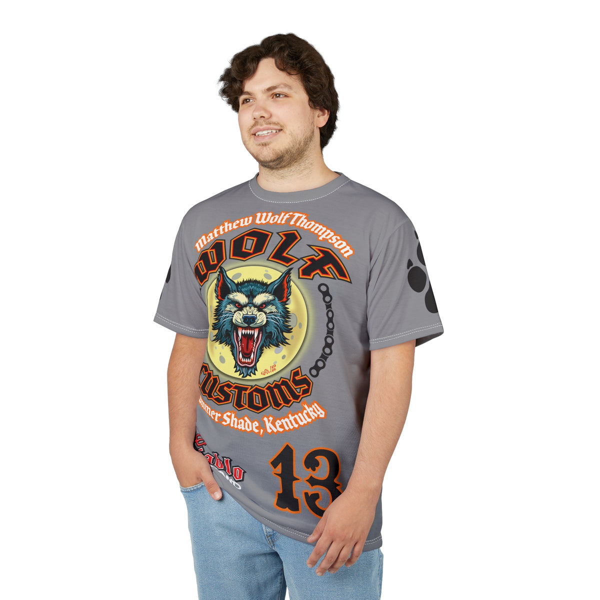 MWT Wolf Custom Motorcycles Super Tee — Viciously Cool High Performance Motorcycle Riding Shirt