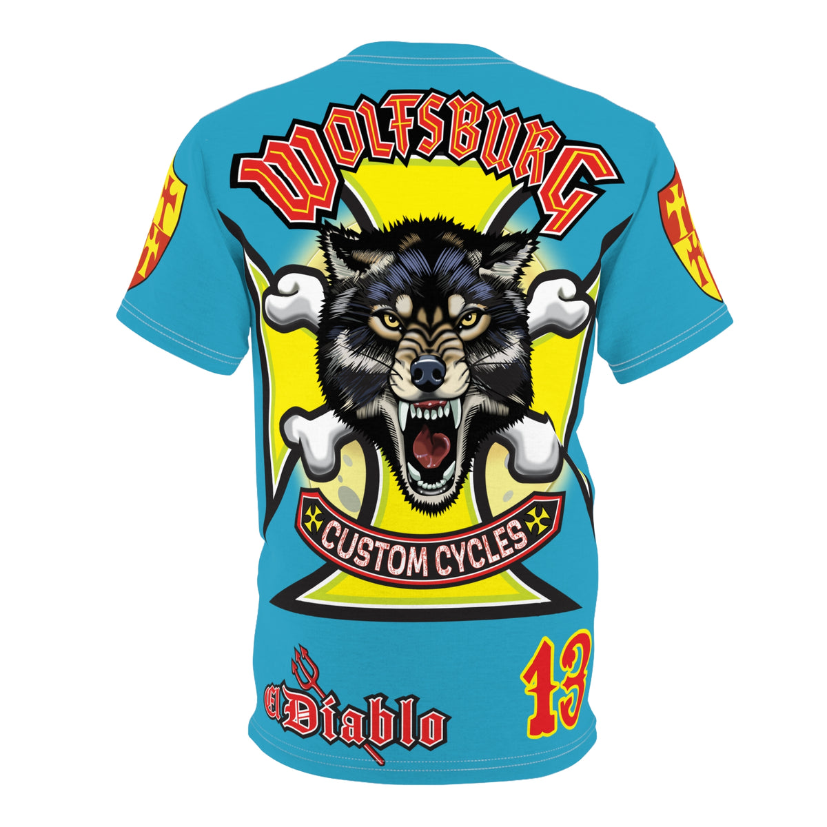 Wolfsburg Custom Cycles HiViz High Comfort Motorcycle Riders Super Tee