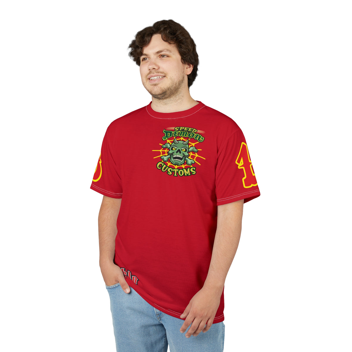 Speed Demon HiViz Unisex Cut & Sew Tee (AOP)