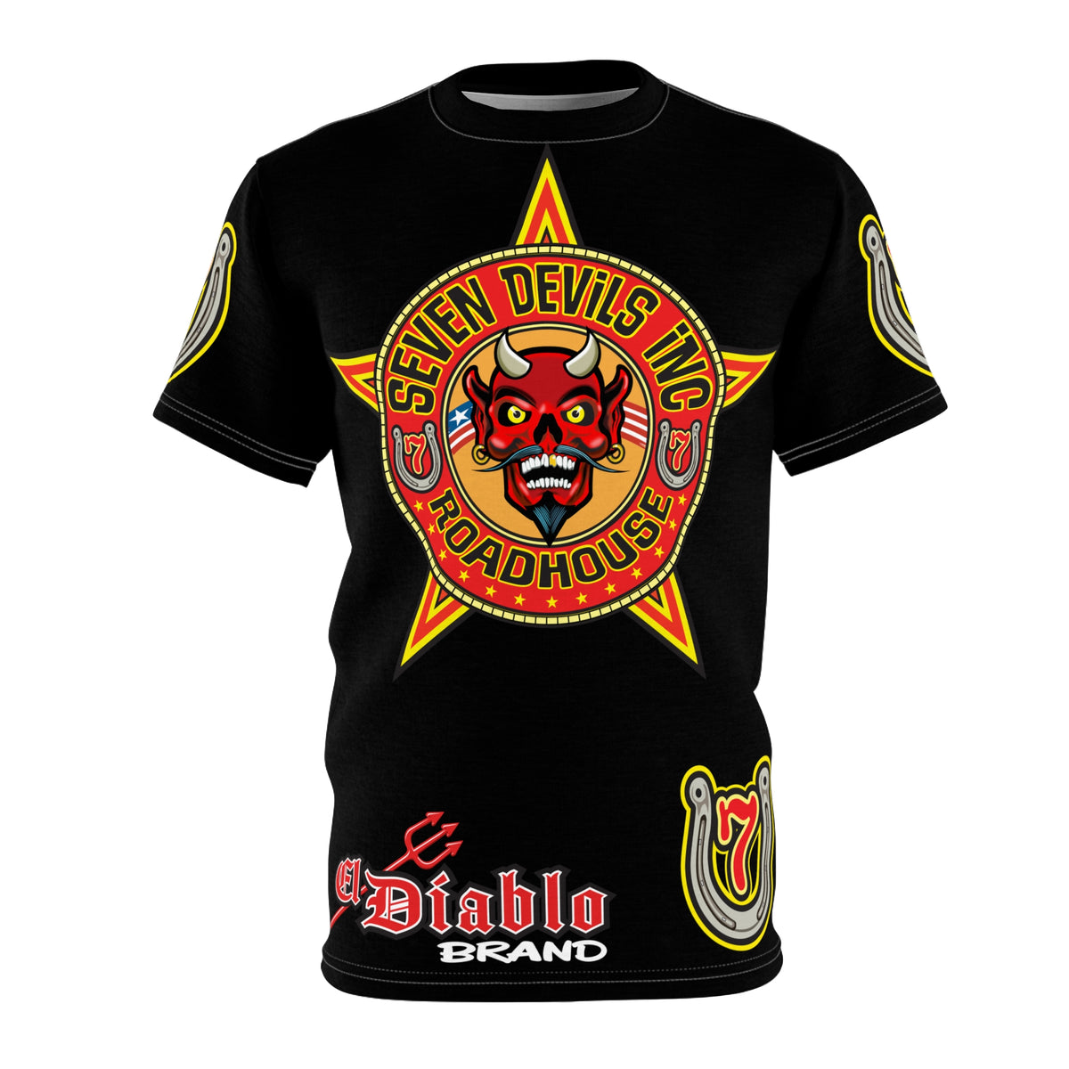 Seven Devils Inc. Roadhouse HiViz Graphic Tee - Motorcycle Custom Riding Super Tee