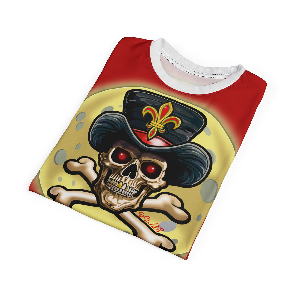Voodoo Customs Tie Dye Blast Graphic Tee – Unisex- Edgy Style for Bikers