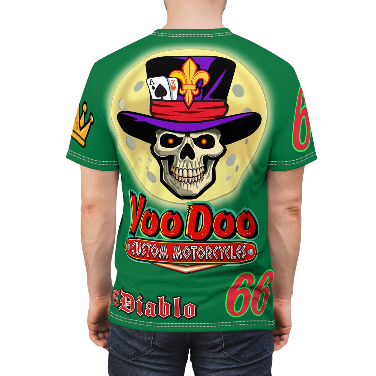 VooDoo Custom Motorcycles  Unisex Super Tee - High Performance Riding Gear