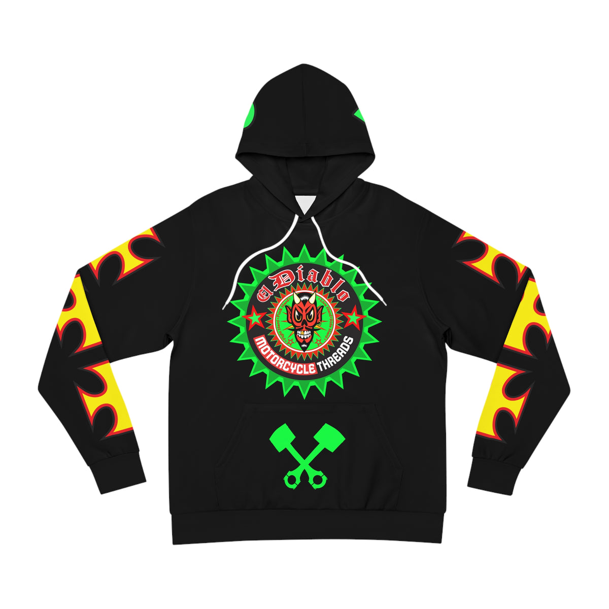 Hoodz El Diablo Brand Company HiViz Fashion Hoodie, Bikers Badass Hoodie