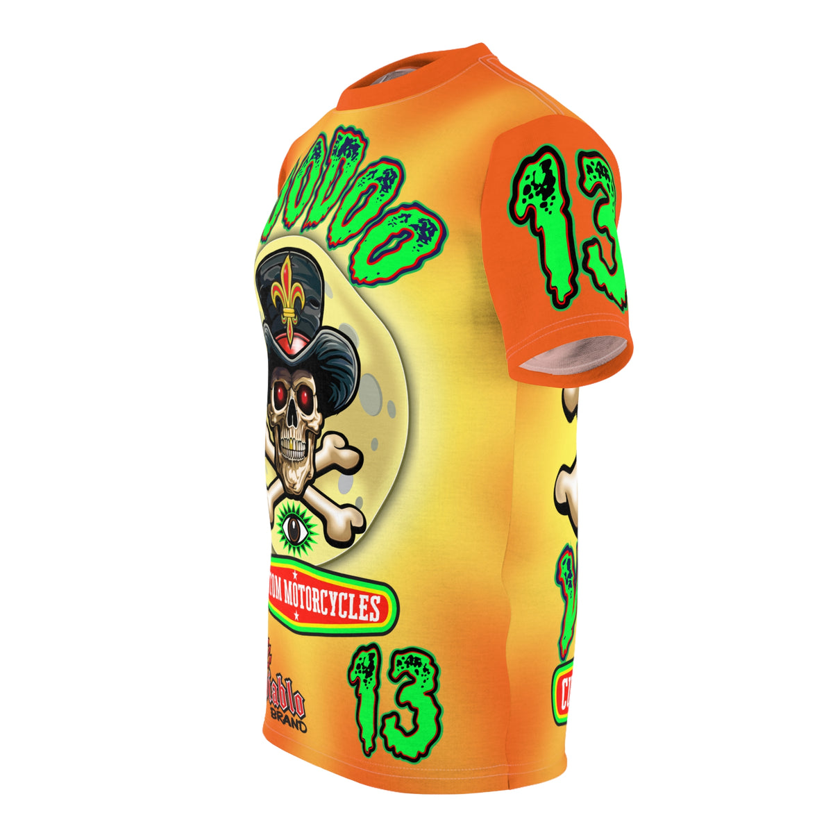 VooDoo Customs Angry Orange Tie Dye Yelo Blast HiViz Super Tee