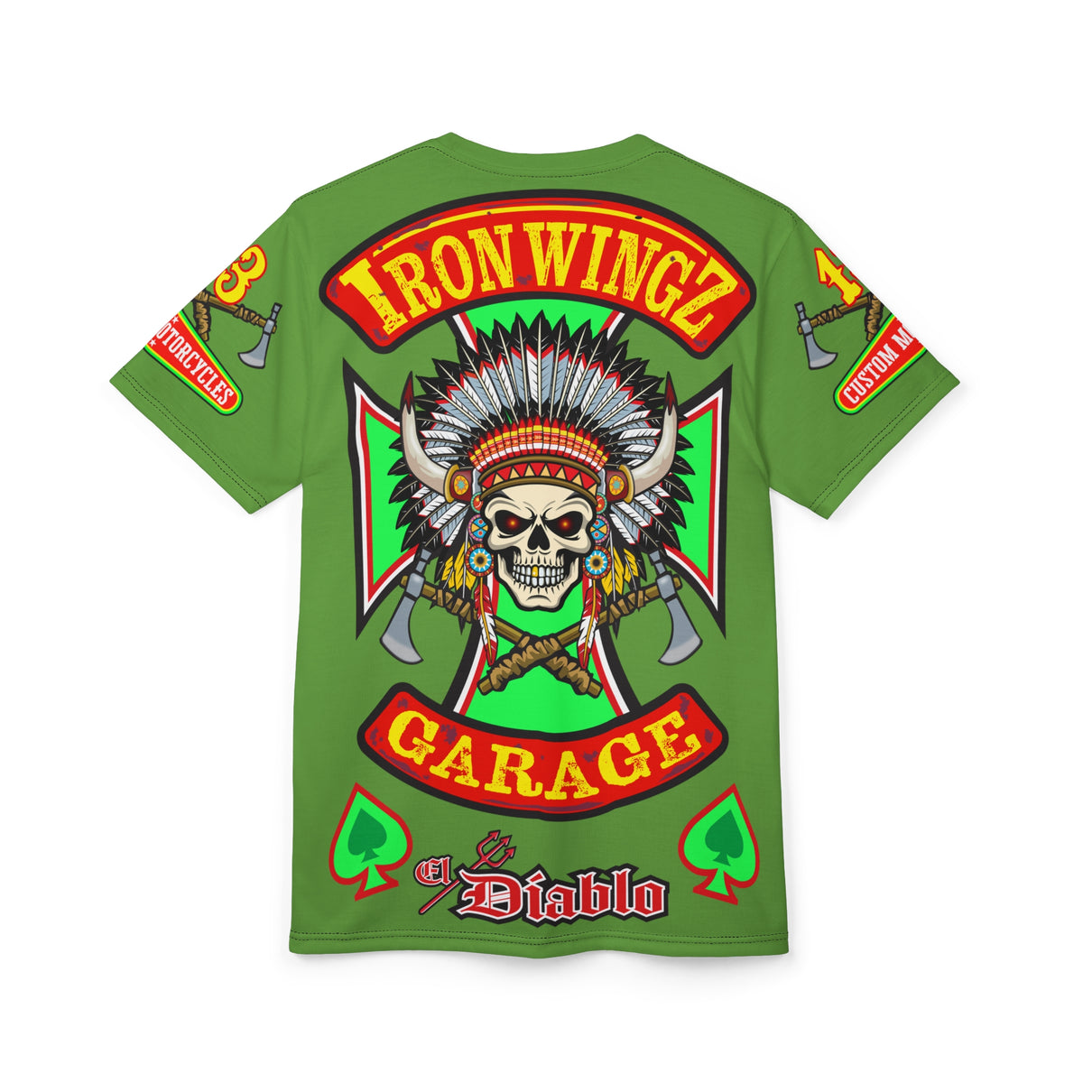 Iron WingZ Customs HiViz High Performance Motorcycle Riding Super Tee