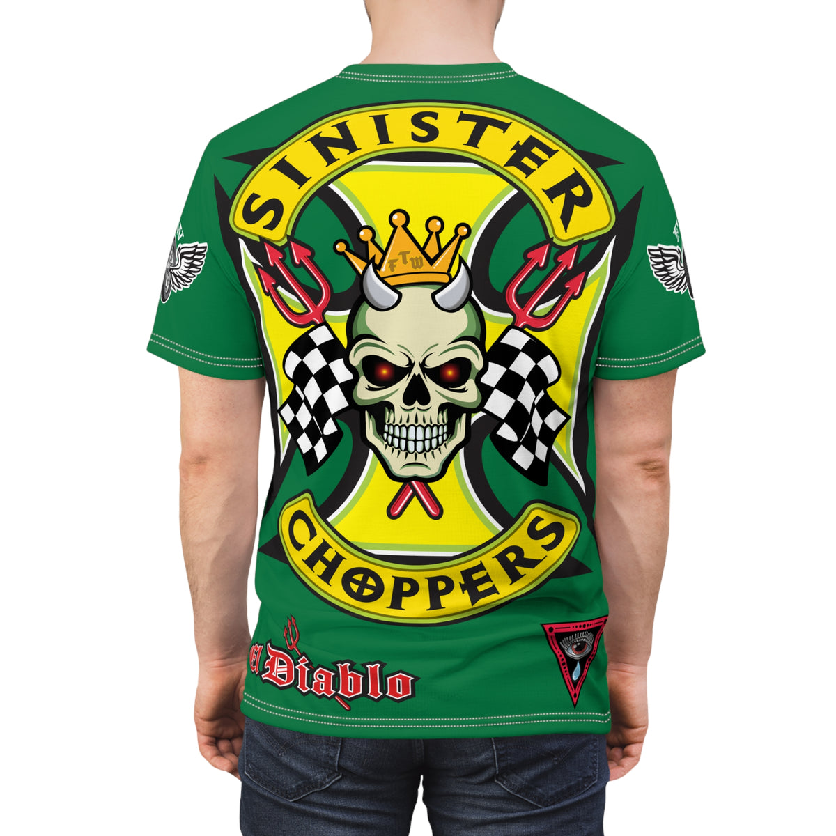 Sinister Choppers HiViz Super Tee - Custom Designed Motorcycle Riding Gear