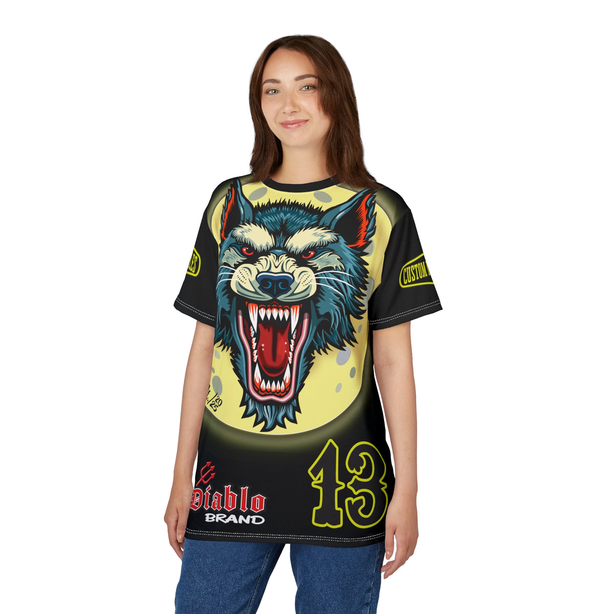 MWT Wolf Customs  INTIMIDATOR SPECIAL EDITIOM  13 Black & XLWOLF Graphics- Super Riding Tee — Retro Motorcycle Club Shirt, The Best Biker Riding Tee EVER !!!