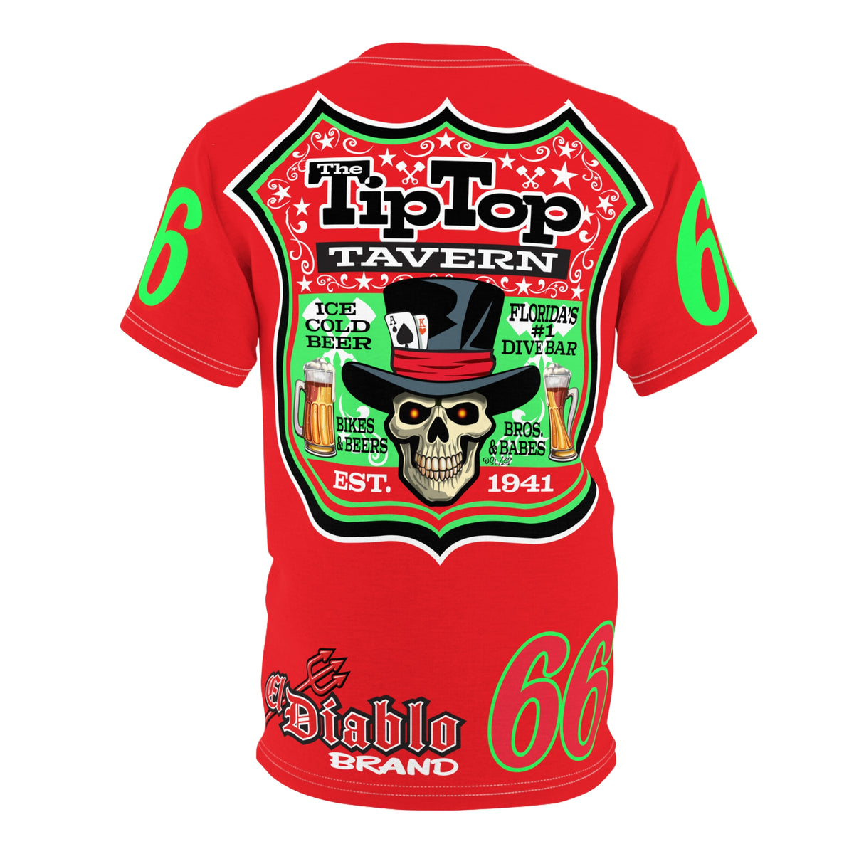 Tip Top Tavern Dive Bar Super Tee - America's Best Dive Bar - Bikes Beers Babes & Bros. -Remembering Jesse Biker Bar Tee