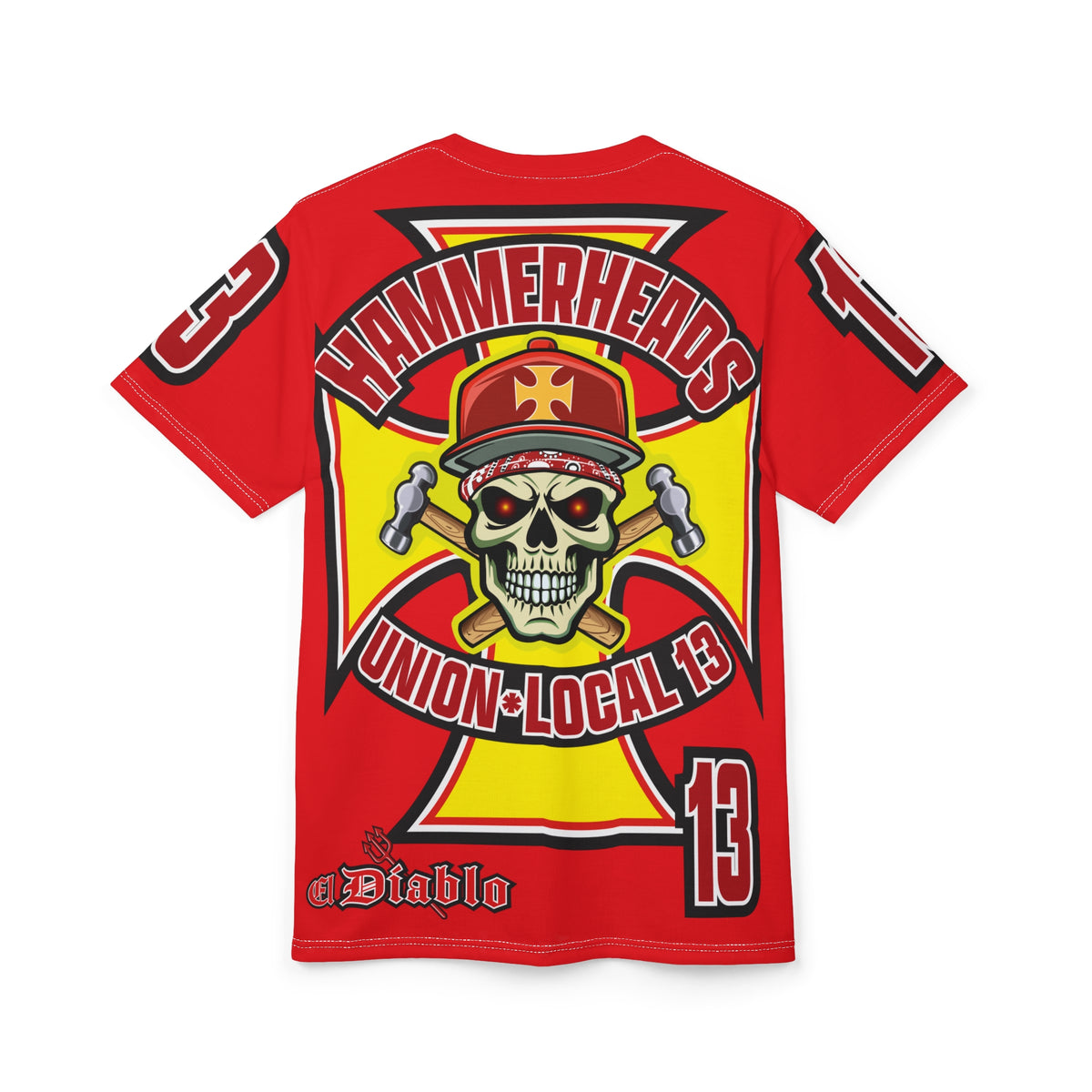 HammerHeads Union Local 13 - HiViz Comfort Fit Motorcycle Riding Tee