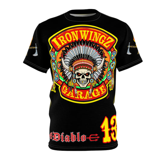 Iron Wingz Garage HiViZ Motorcycle Rider Super Tee