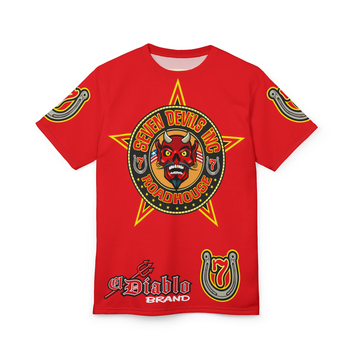 Seven Devils Inc. Roadhouse HiViz Graphic Tee - Motorcycle Custom Riding Super Tee