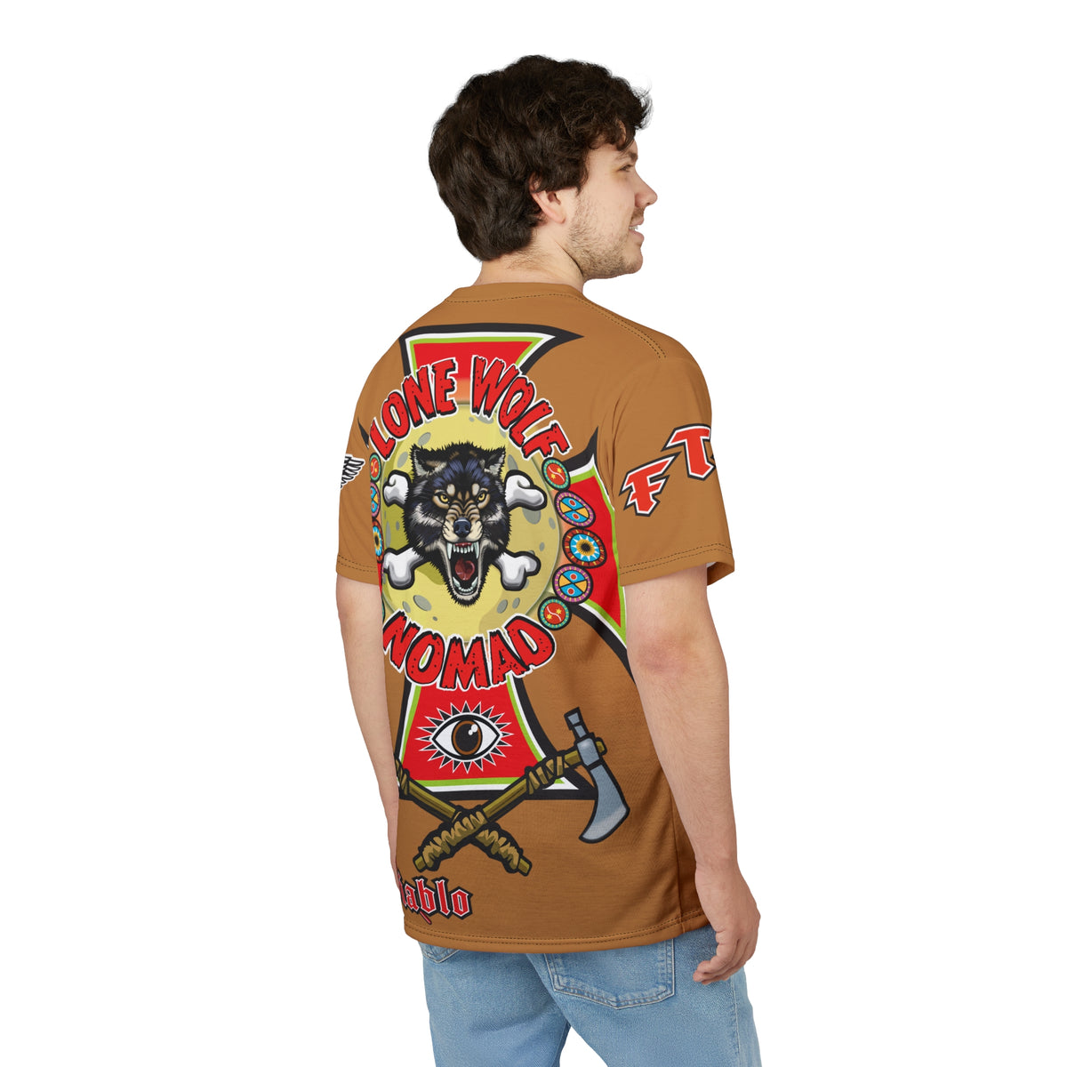 Lone Wolf Nomad HiViz Super Tee - For The Independent No Club Bikers For Life