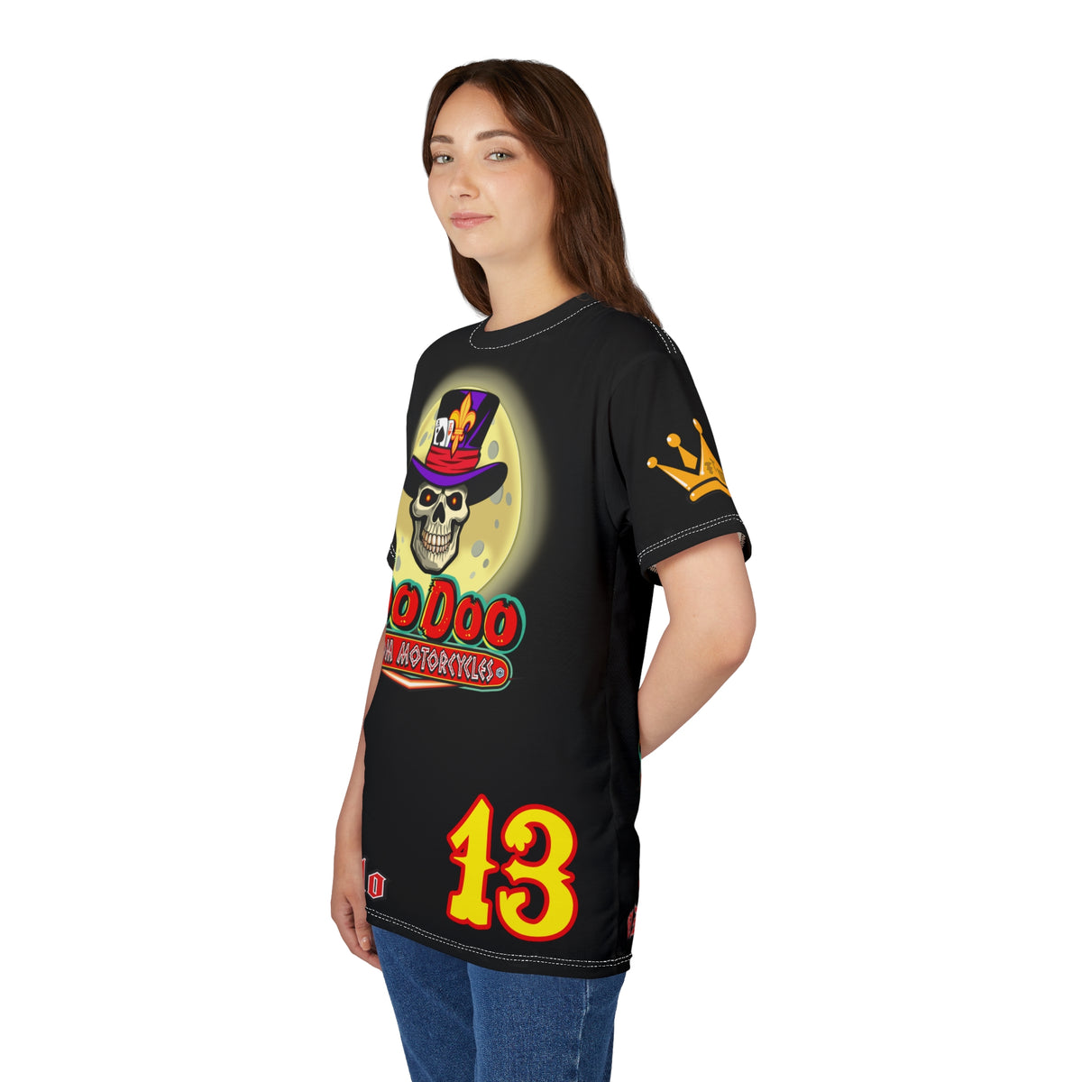 VooDoo Custom Motorcycles HiViz Unisex Graphic Biker Tee