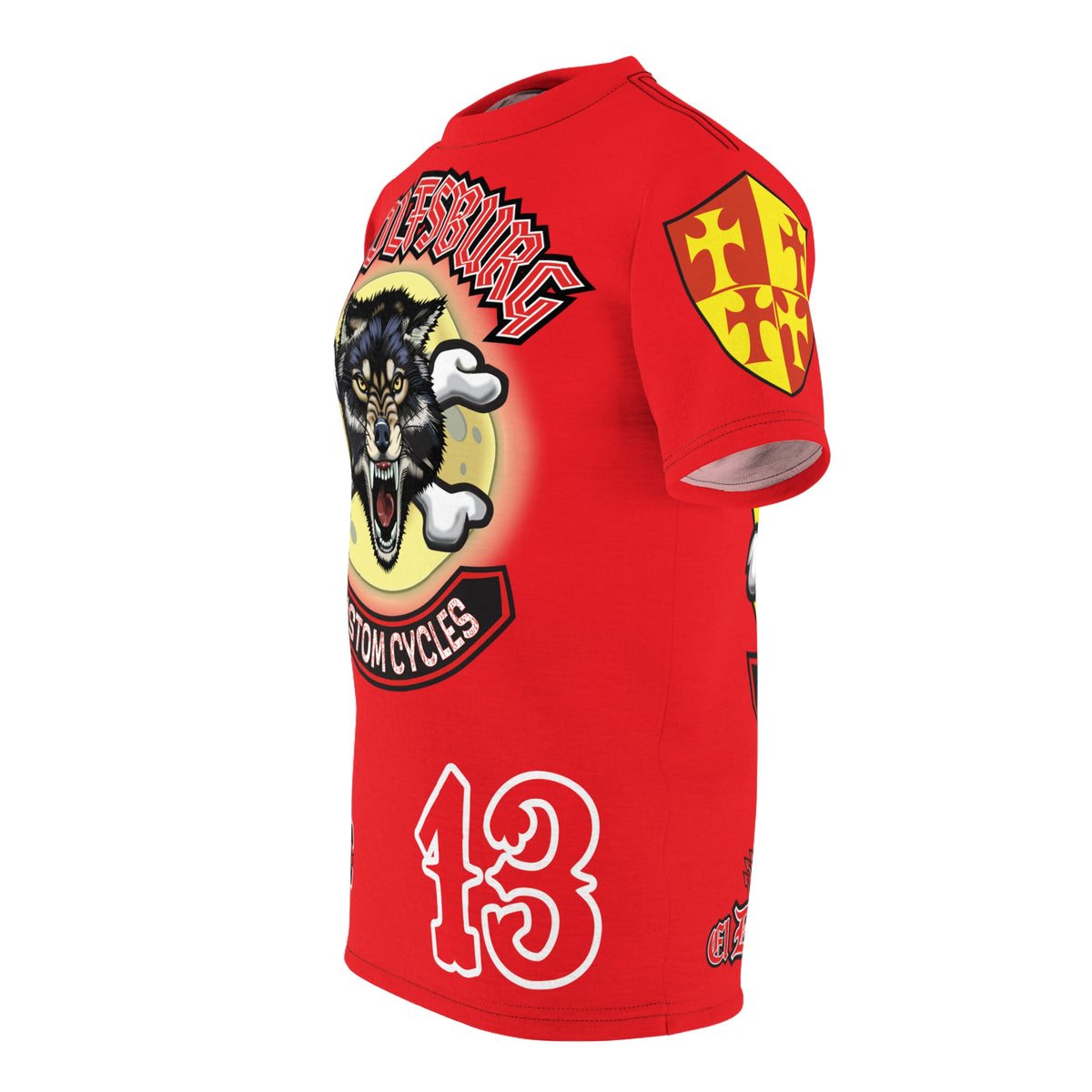Wolfsburg Custom Cycles HiViz Graphic Super Tee for Bikers