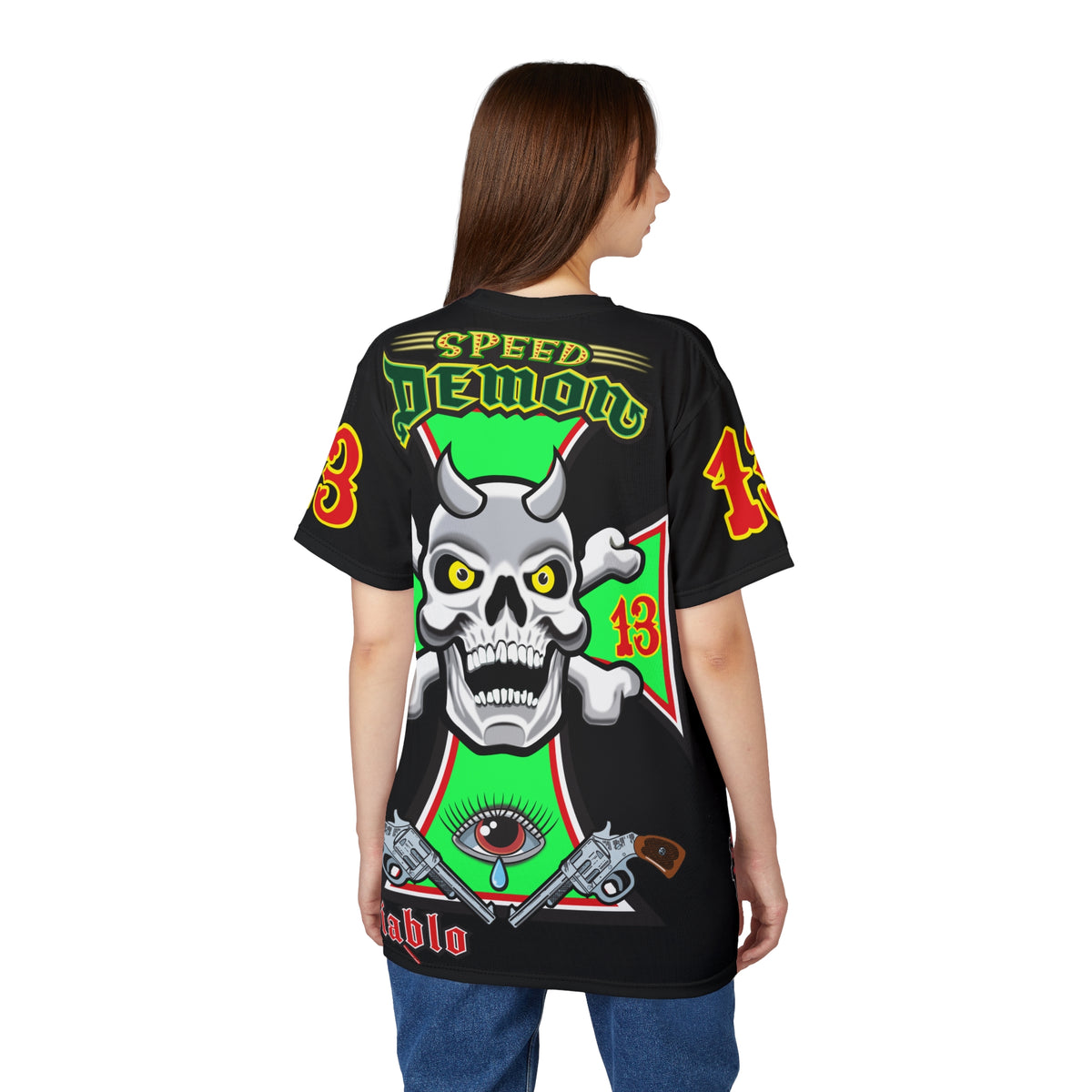 Speed Demon HiViZ Riding Super Tee - Superior Riding Comfort- The Intimidator