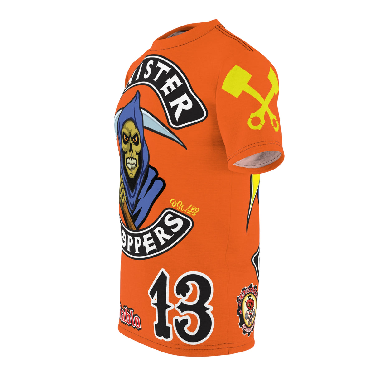 Sinister Choppers HiViz Custom Motorcycles Reaper Super Tee - High Performance Riding Wear