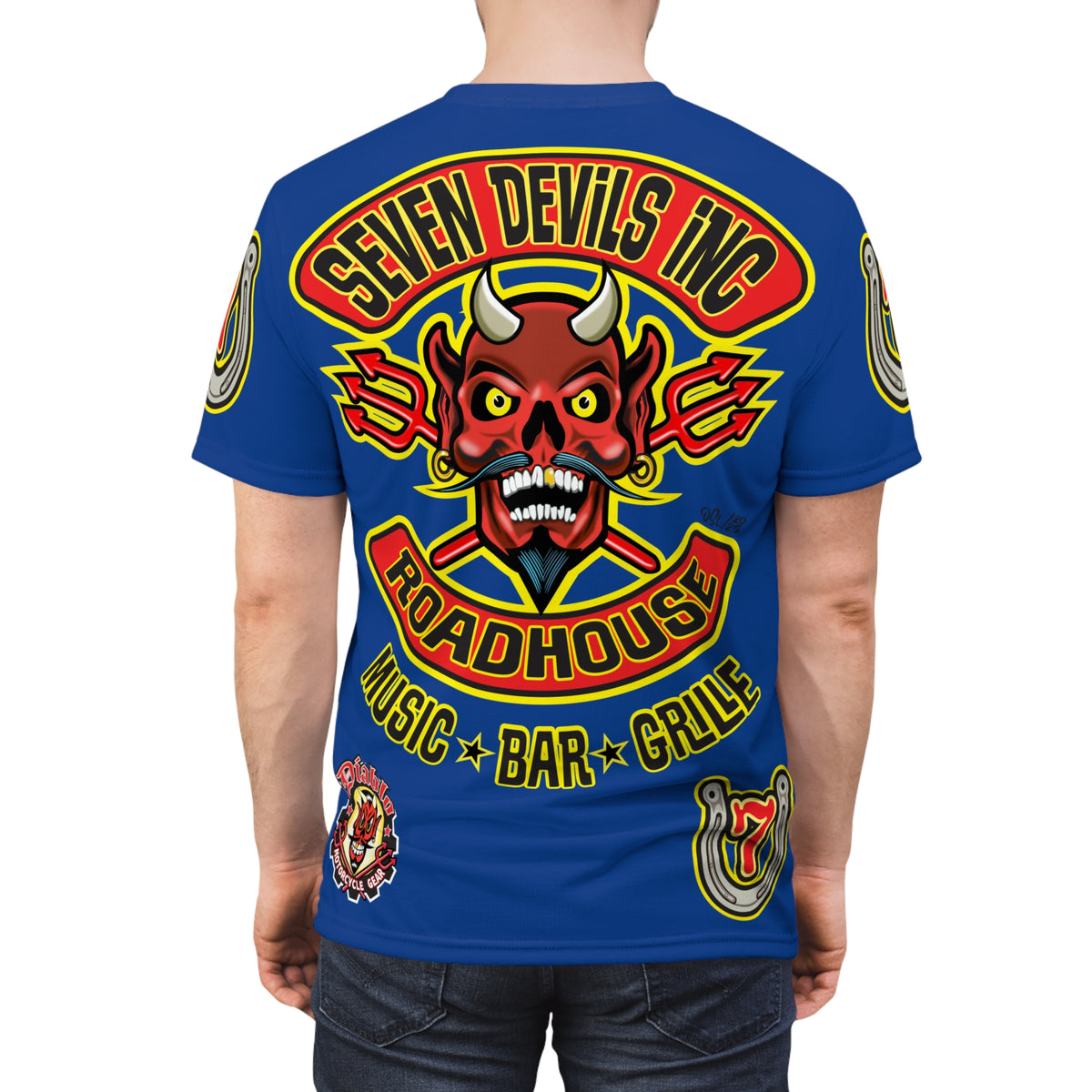 Seven Devils Inc. Roadhouse Graphic Tee - Motorcycle Custom Riding Super Tee