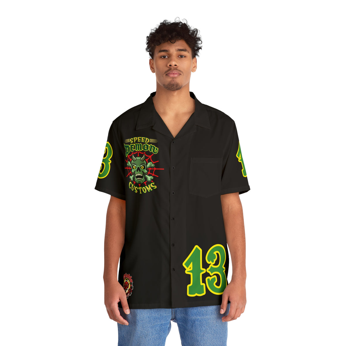 Big Bopper Men's Hawaiian Shirt - Loose, Comfortable Button Up Shirt for Easy Breezy Riding - Sizes to 5XL