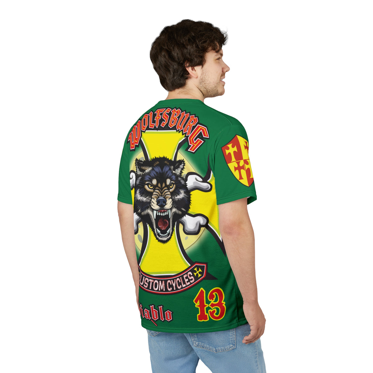 Wolfsburg Custom Cycles HiViz High Comfort Motorcycle Riders Super Tee