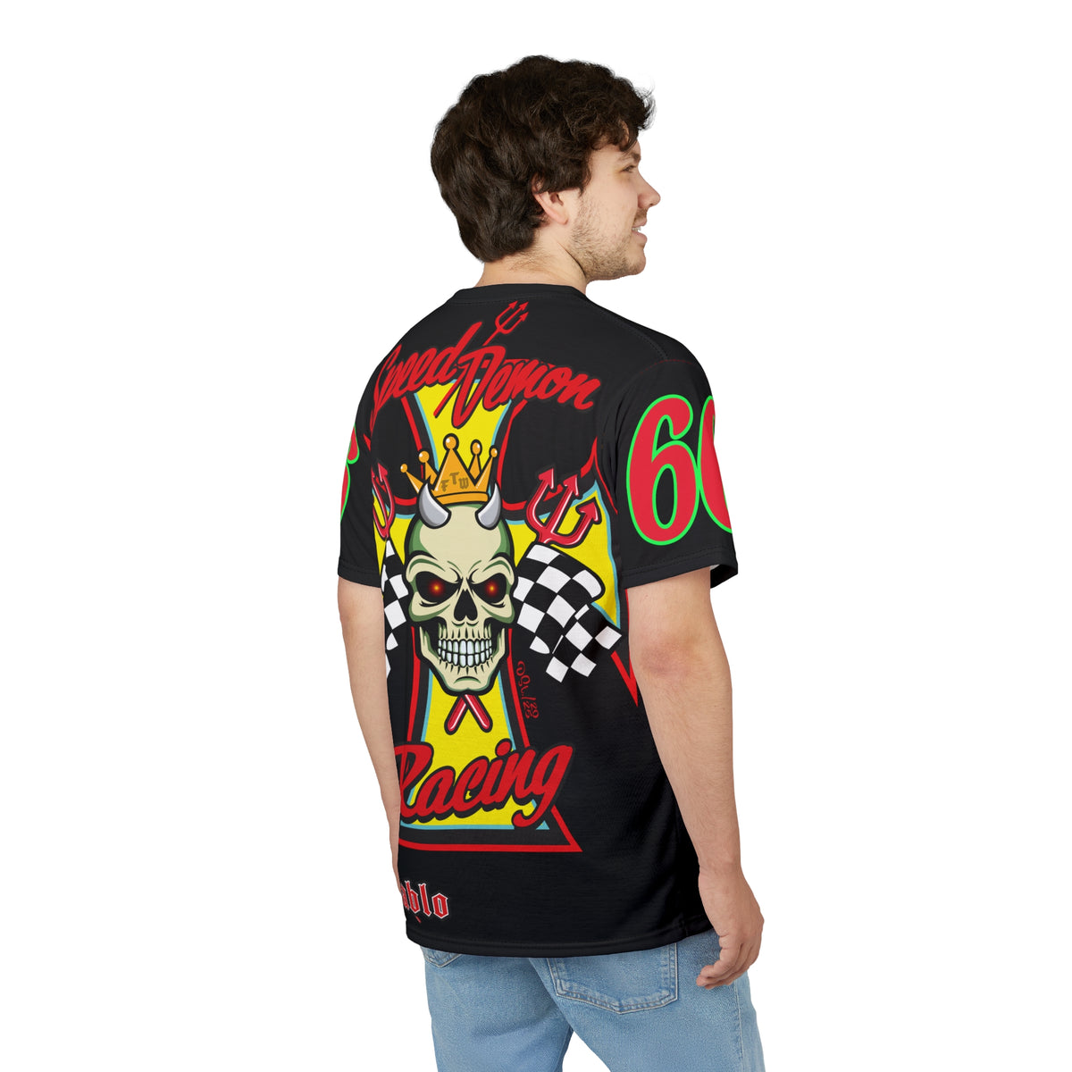 Speed Demon High Performance Unisex Super Tee - Edgy Racing Skull Design
