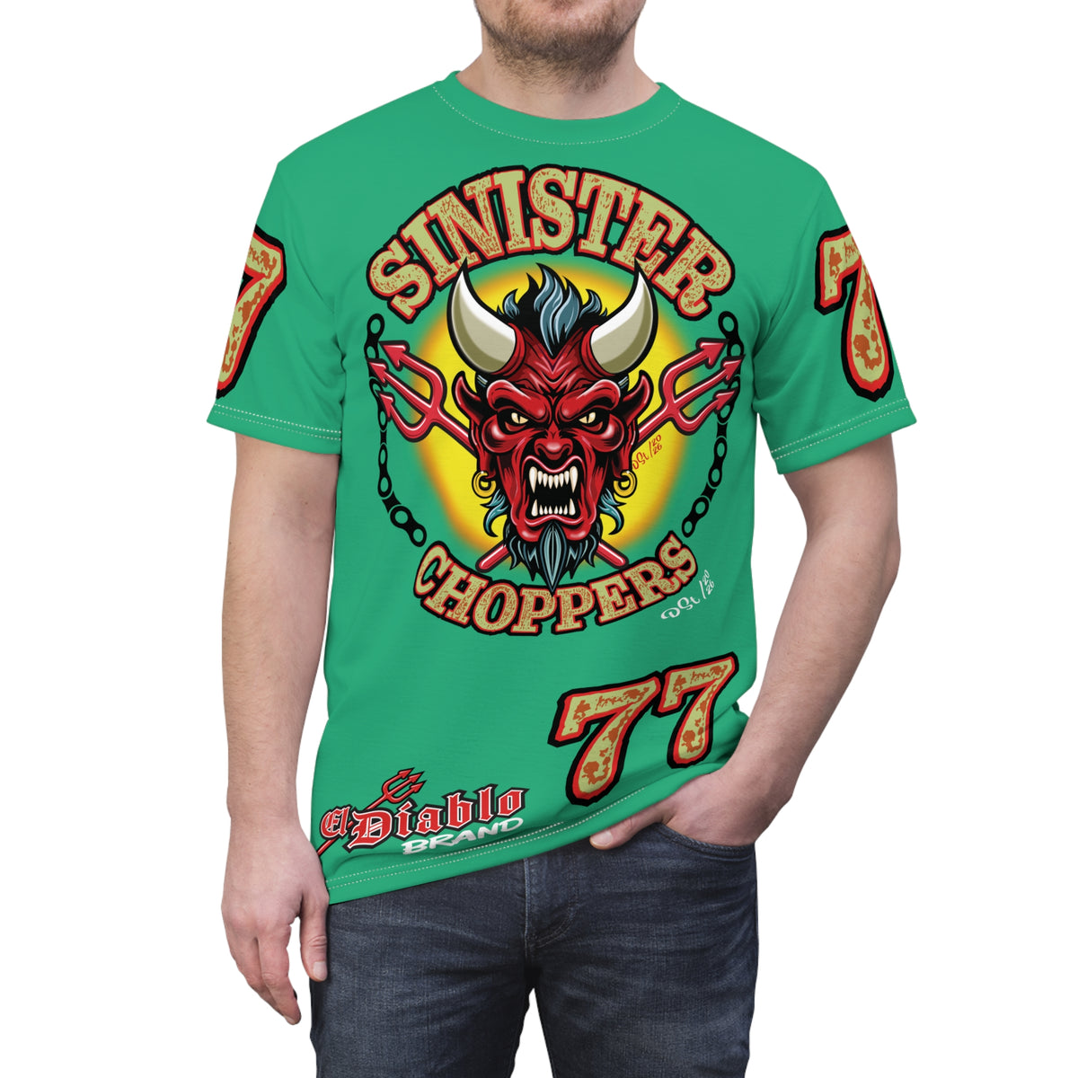 Sinister Choppers BIG D SPECIAL SUPER T— Ride Cool Look Cool in our Best Super Tee