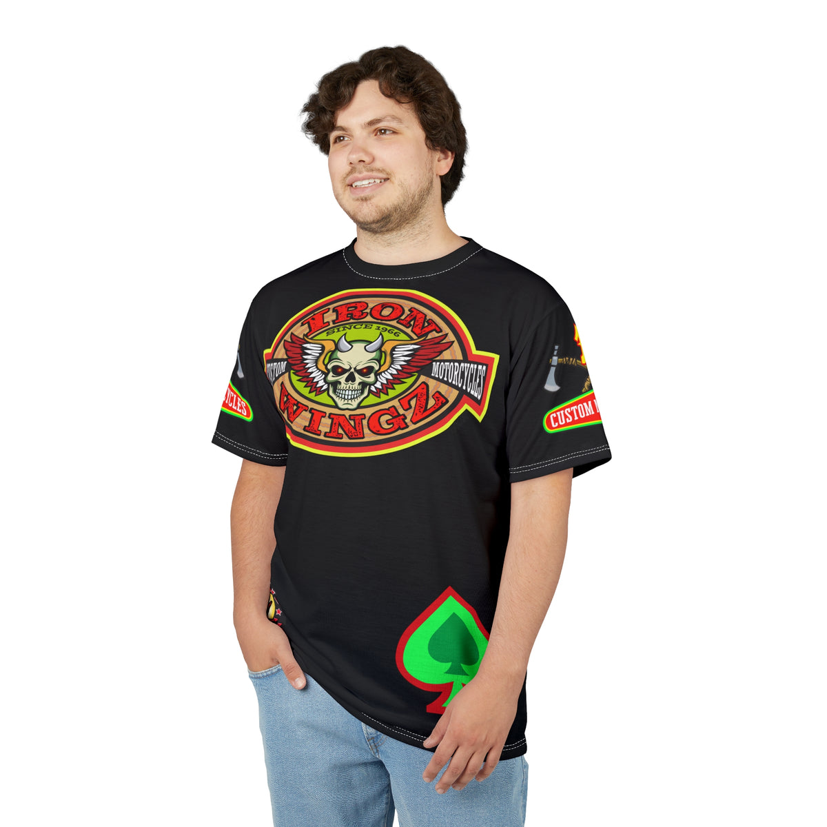 Iron WingZ Customs HiViz High Performance Motorcycle Riding Super Tee