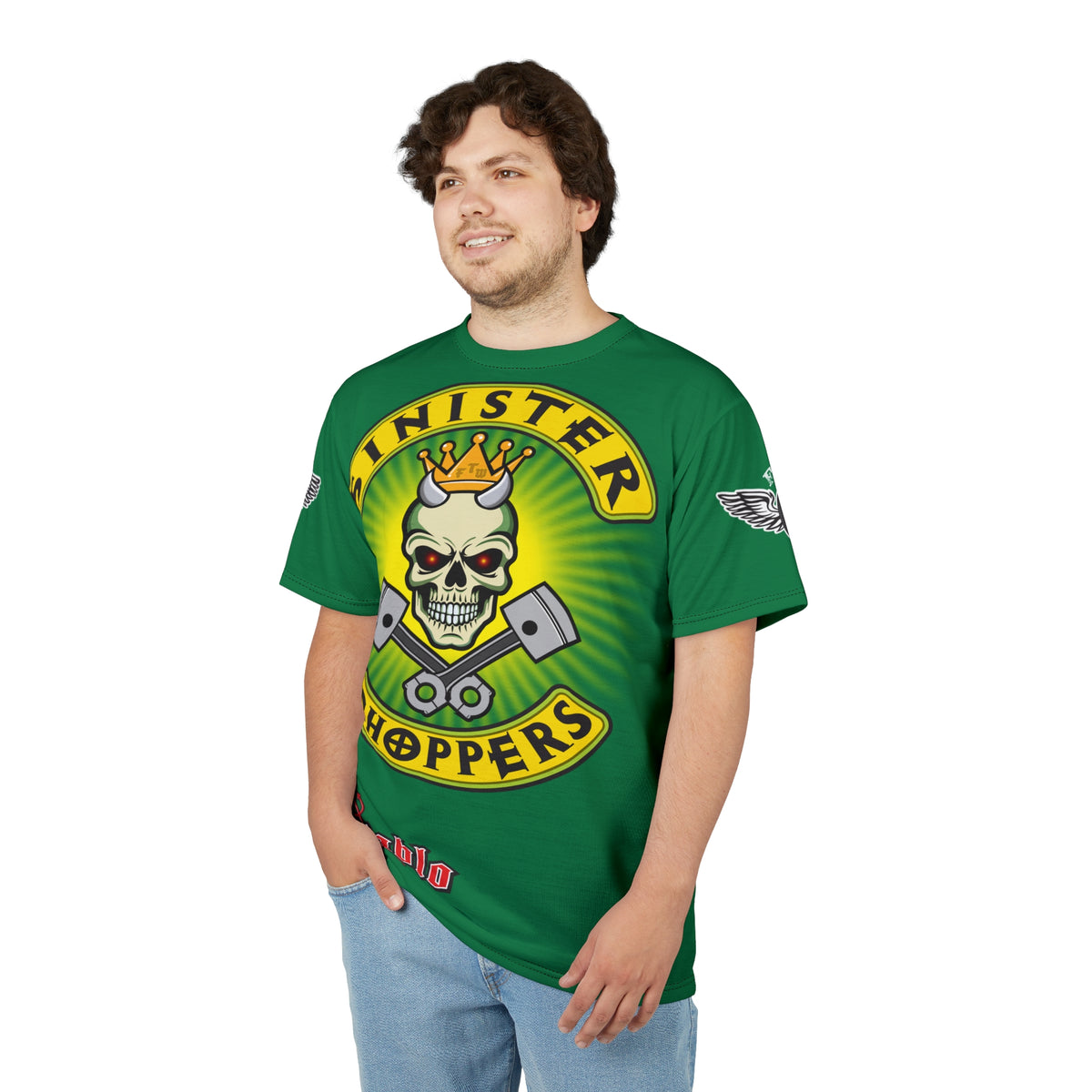 Sinister Choppers HiViz Super Tee - Custom Designed Motorcycle Riding Gear