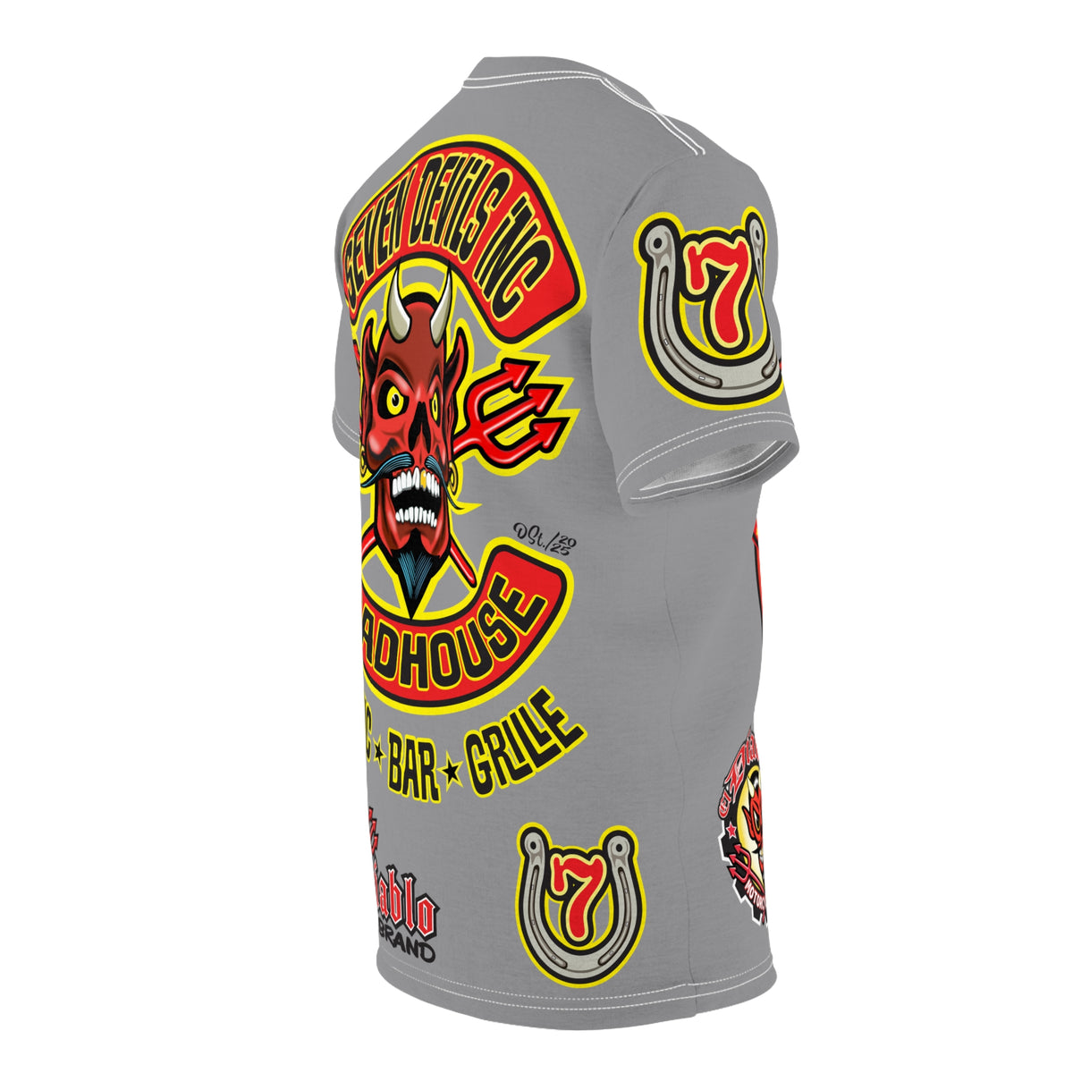 Seven Devils Inc. Roadhouse Design, Edgy Biker Shirt, Special Motorcycle Riding Gear, Seven Devils Inc.