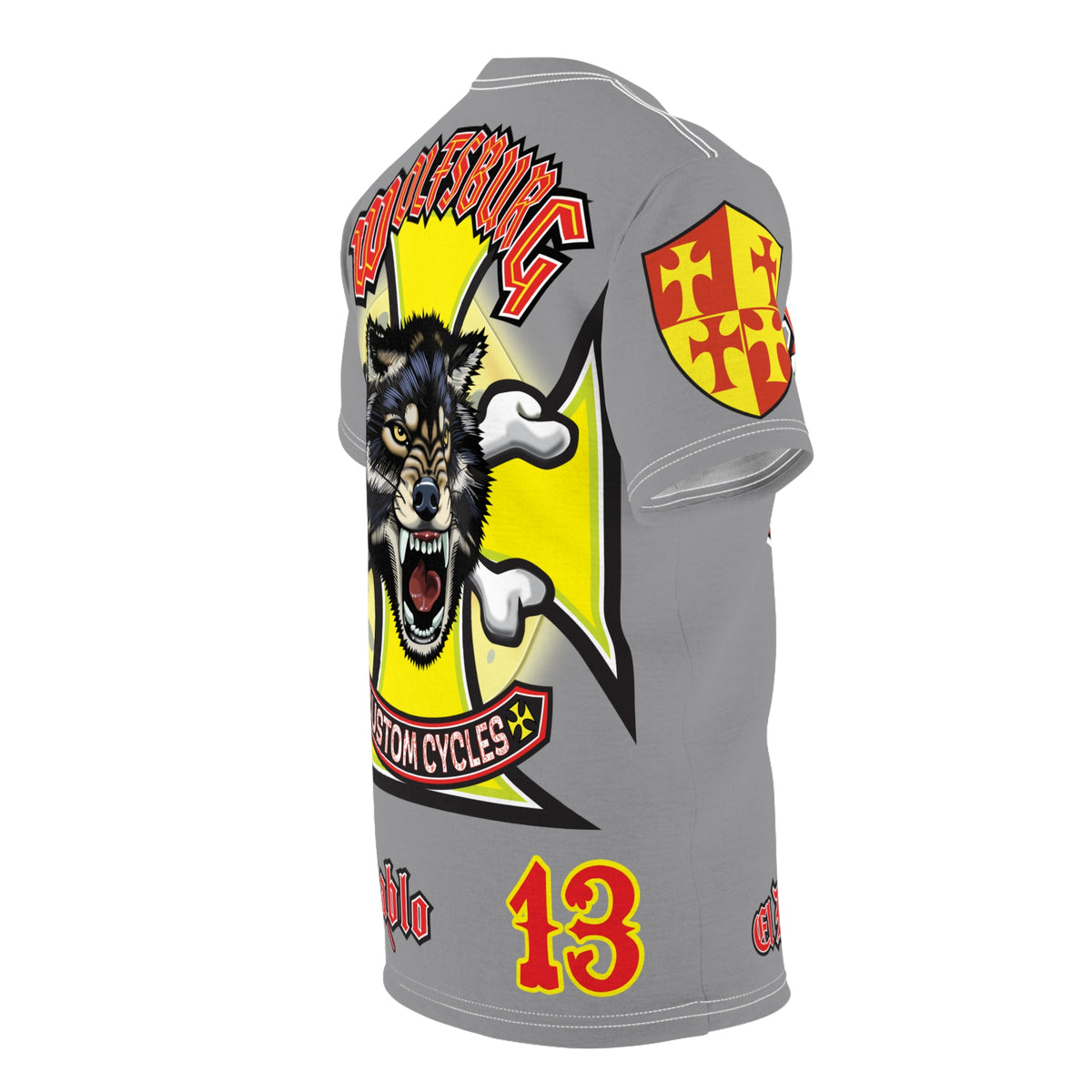 Wolfsburg Custom Cycles HiViz High Comfort Motorcycle Riders Super Tee