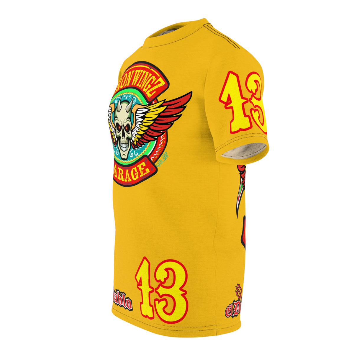 Iron Wingz Garage HiViz Super T - Hardcore Motorcycle Riders Cut