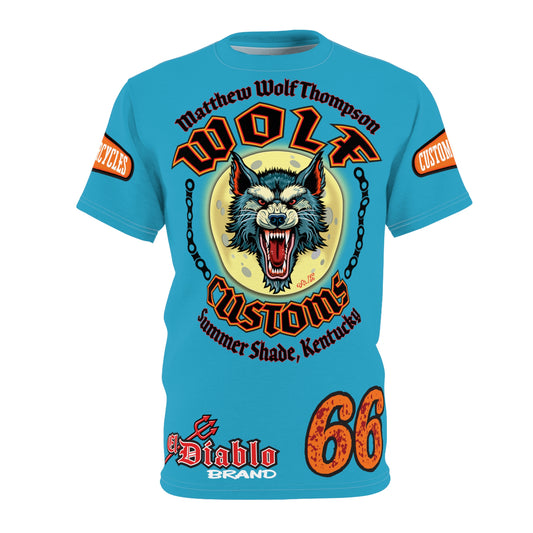 MWT Wolf Custom Motorcycles Super Tee — Viciously Cool High Performance Motorcycle Riding Shirt
