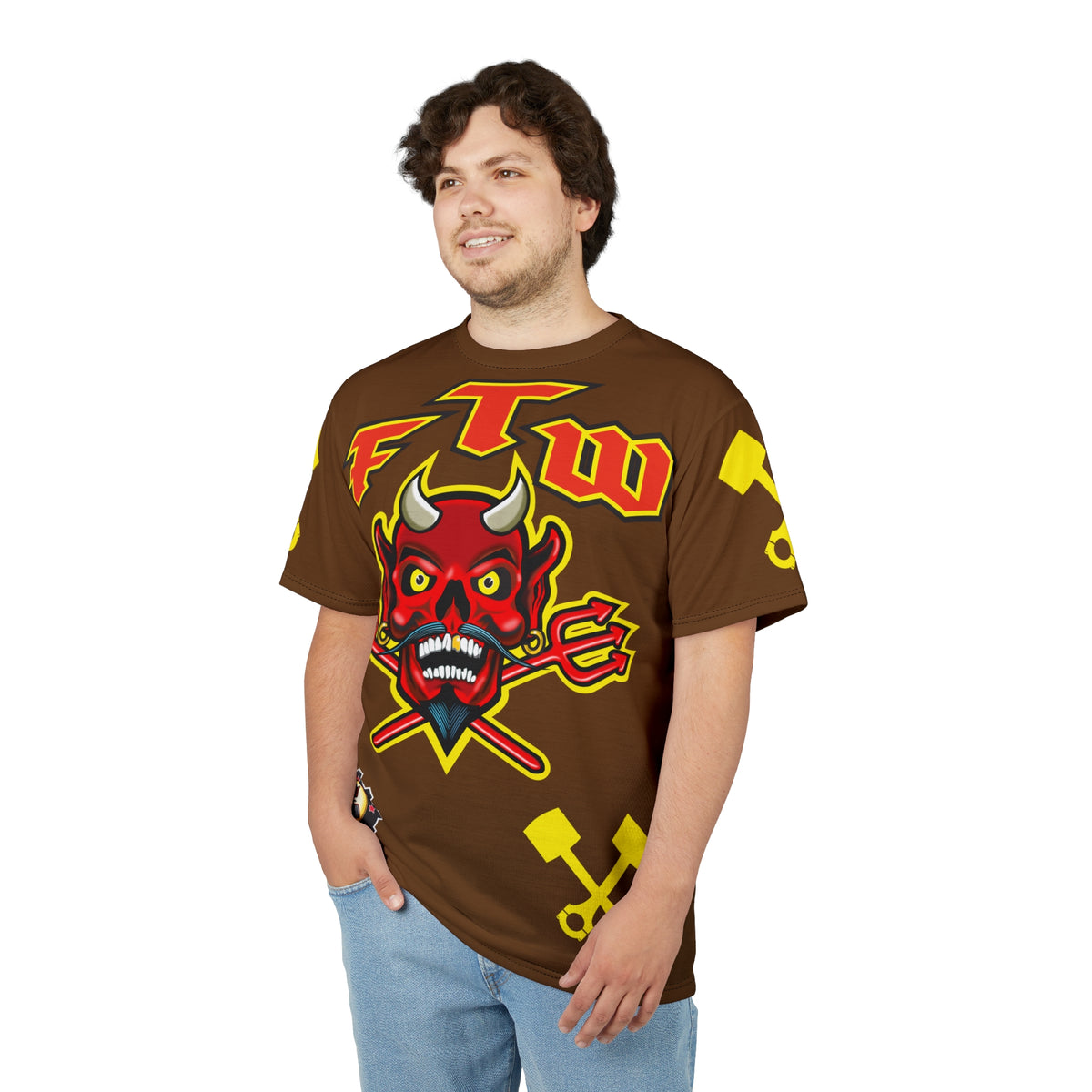 FTW Motorcycle Riders Super Tee - Edgy HiViz Colour Graphics - Show Your Attitude in Style