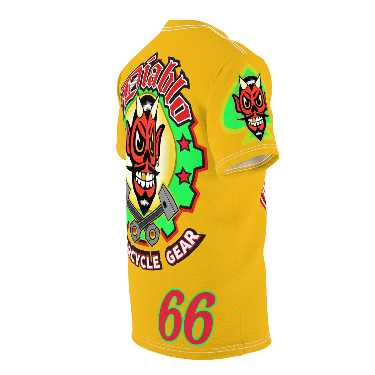 El Diablo Motorcycle Threads Unisex Cut & Sew Tee - Edgy Graphic Tee for Biker Enthusiasts