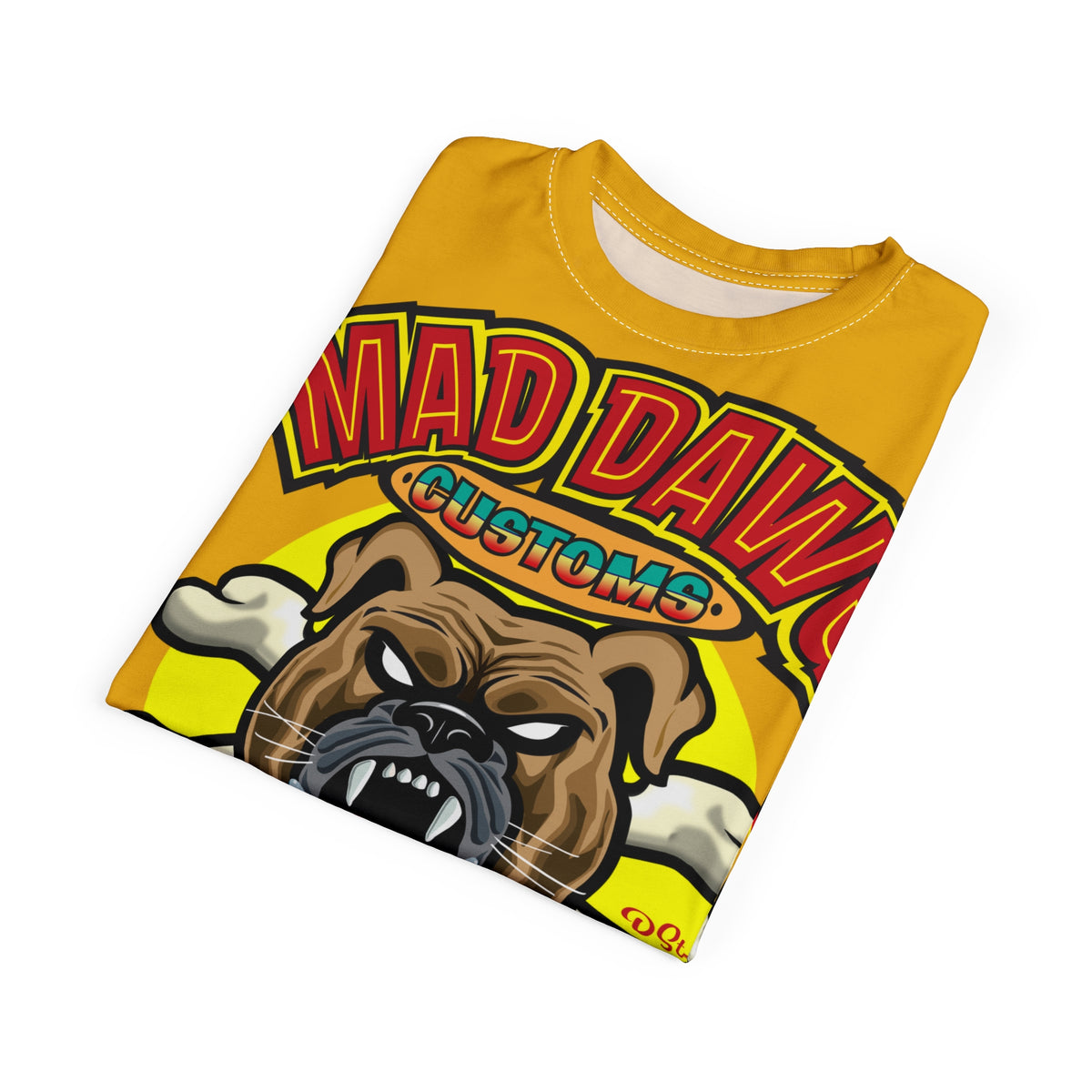 Mad Dawg Choppers & Bobbers Custom Motorcycle Riders Super Tee