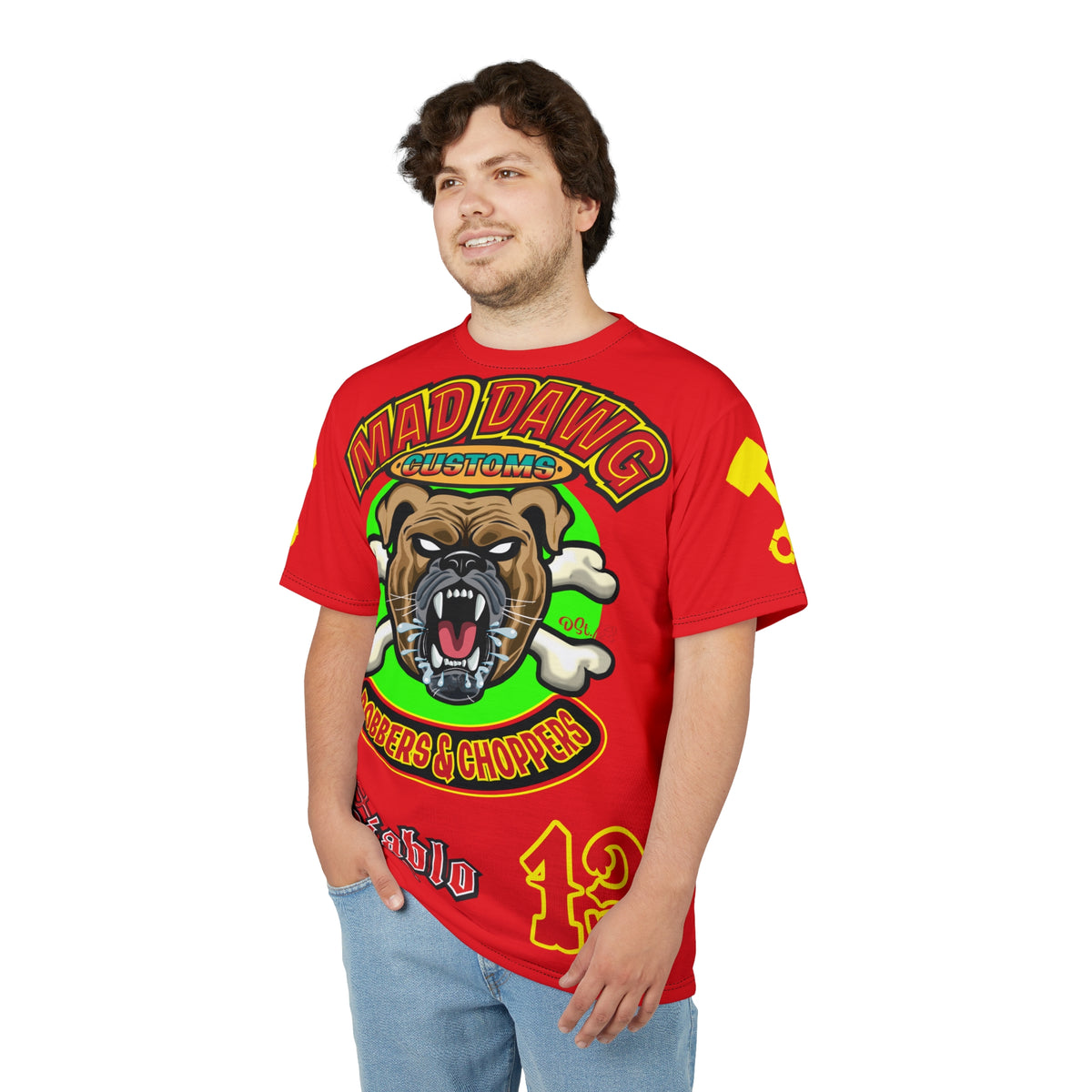 Mad Dawg Customs HiViz, High Performance Super Tee - Mad Dawgs & Bad Dawgs must have Riding Super Tee