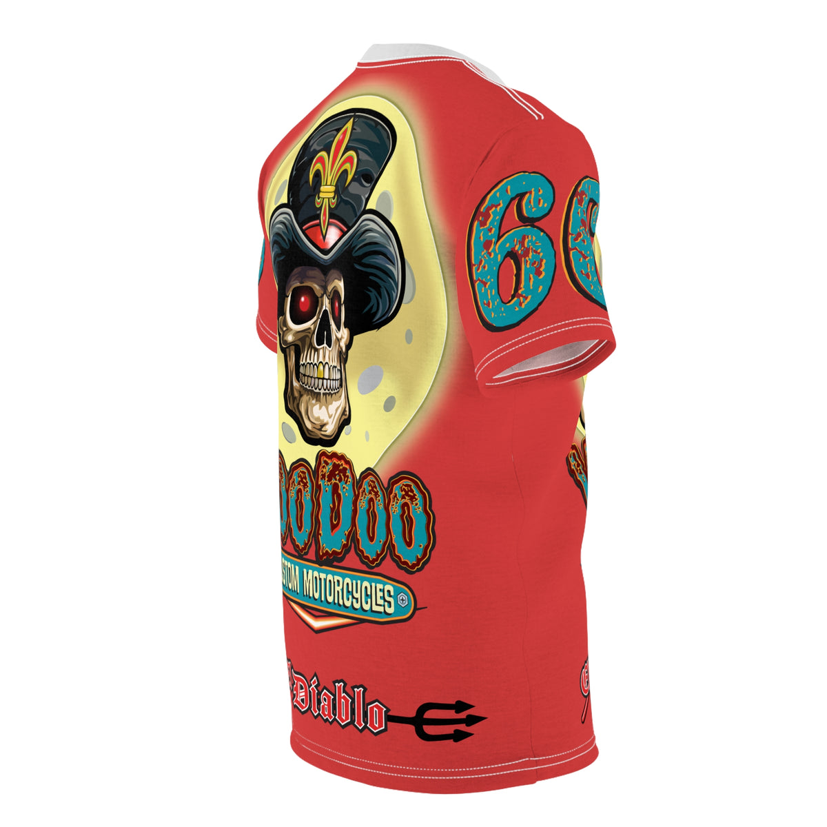Voodoo Customs  Graphic Tee –  Edgy Style Riding Tee for Bikers