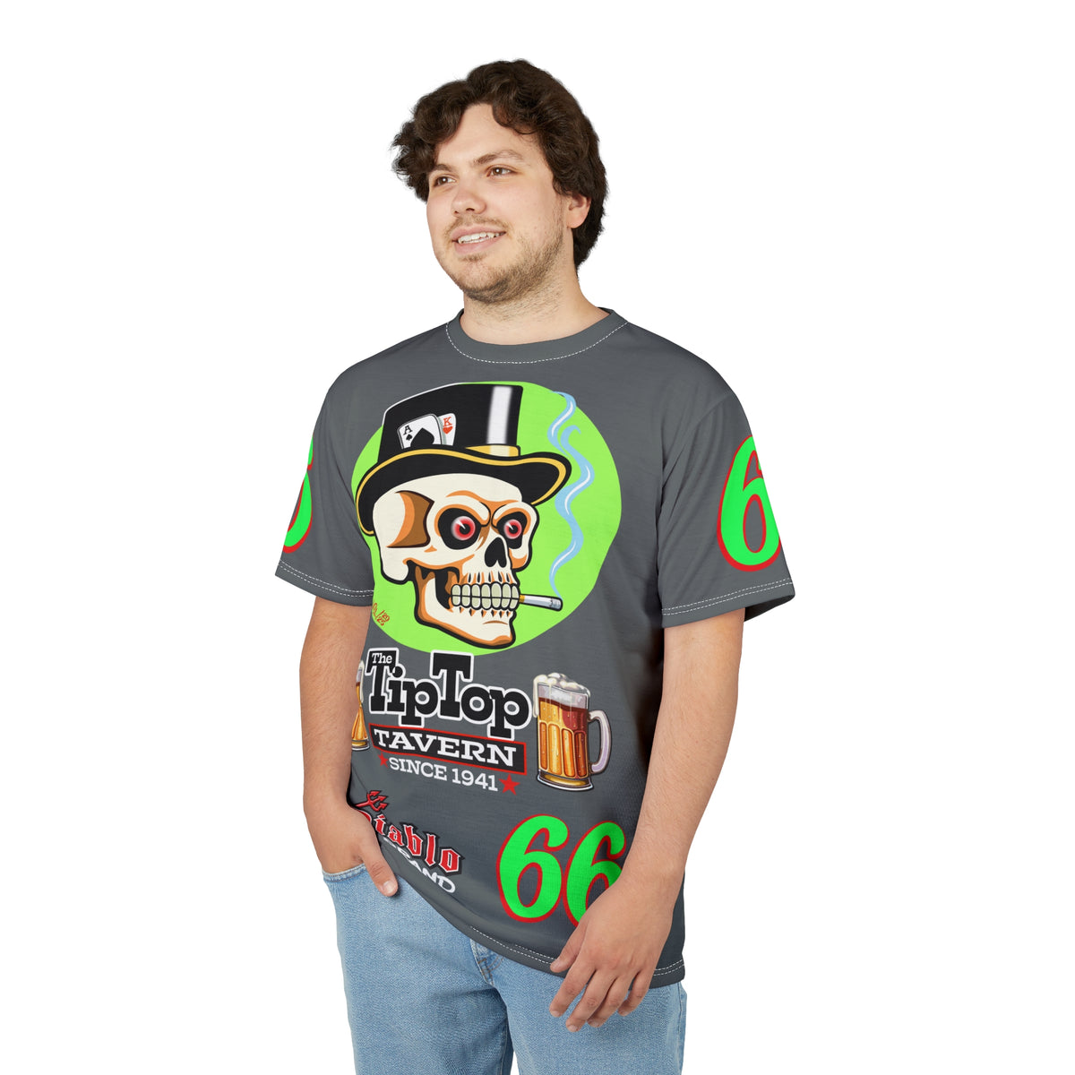 Tip Top Tavern Dive Bar Super Tee - Special Edition Smokin' Joe + XL Graphics - America's Best Dive Bar - Bikes Beers Babes & Bros. - Biker Bar Tee