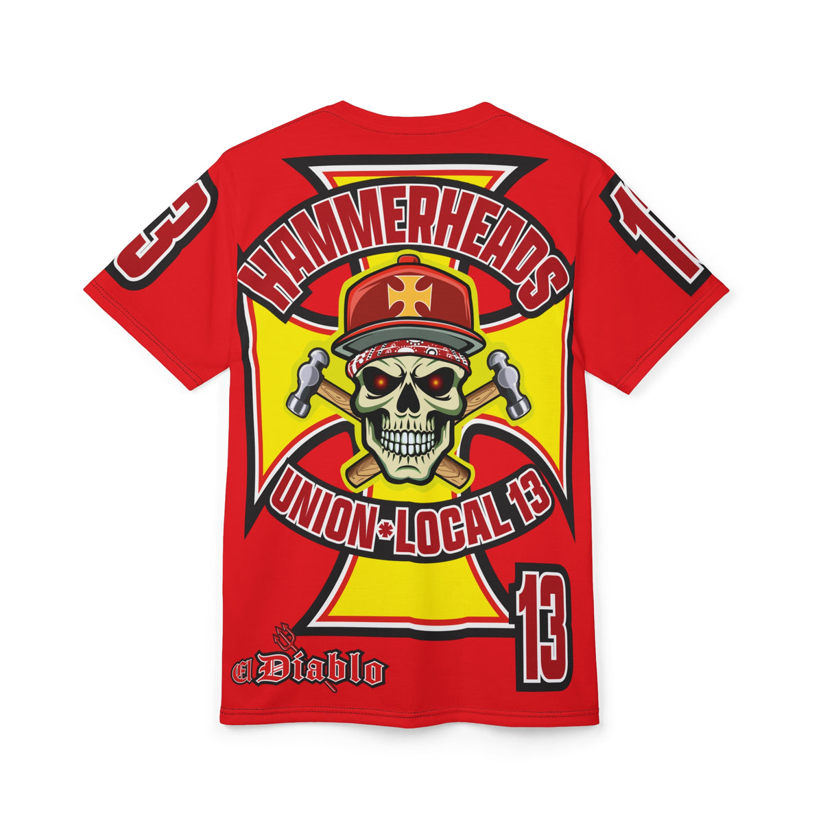 HammerHeads Union Local 13 - HiViz Comfort Fit Motorcycle Riding Tee