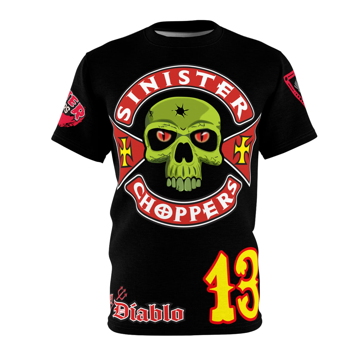 Sinister Choppers HiViz Super Tee - Specially Designed with Ultra Light Tough Wicking material for Perfect Fit & Comfort