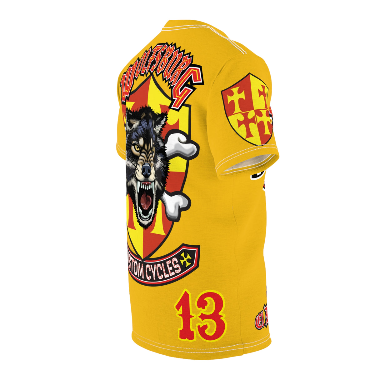 Wolfsburg Custom Cycle HiViz, High Performance Custom Motorcycle Riders Super Tee