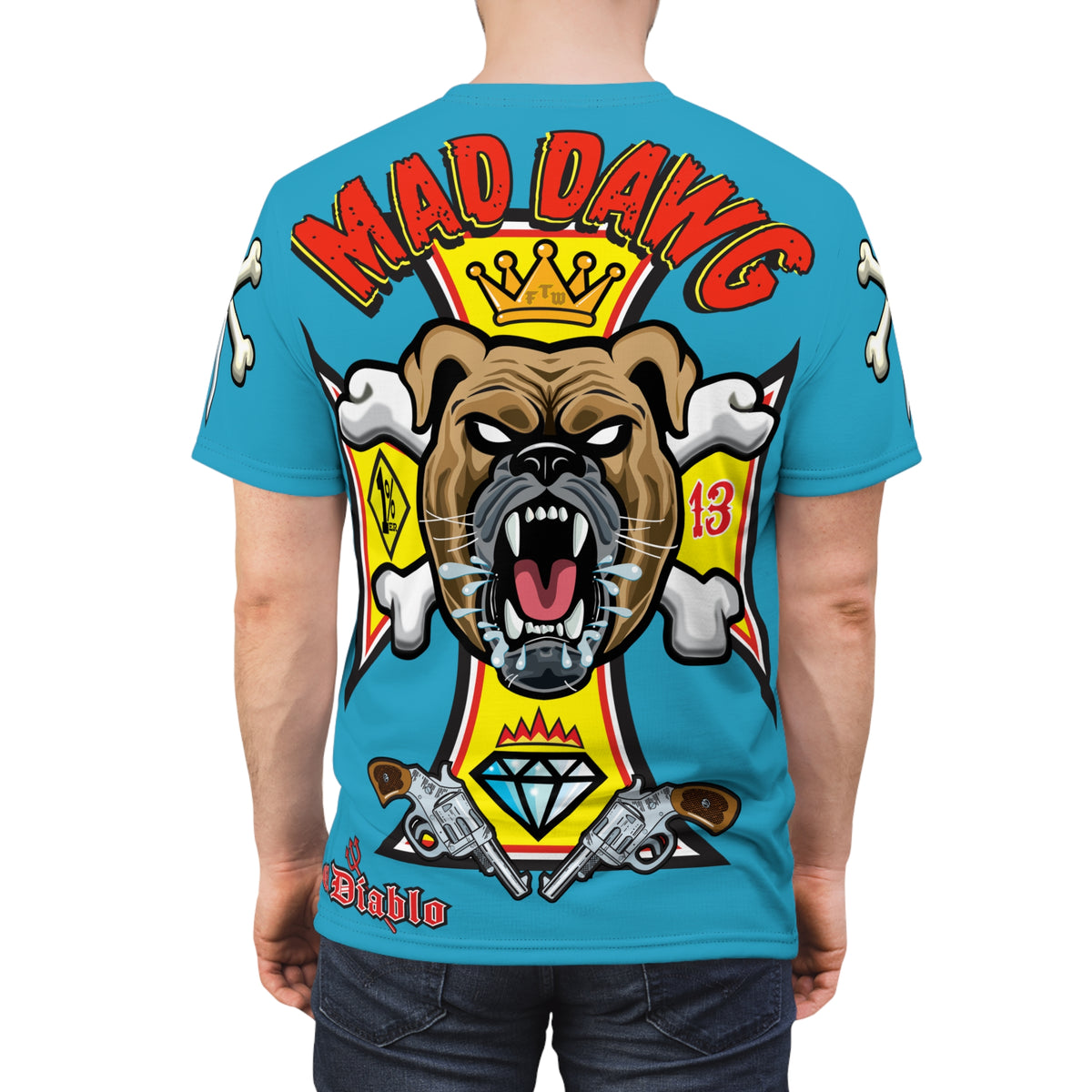 Mad Dawg Customs  FAFO HiViz Motorcycle Super Tee