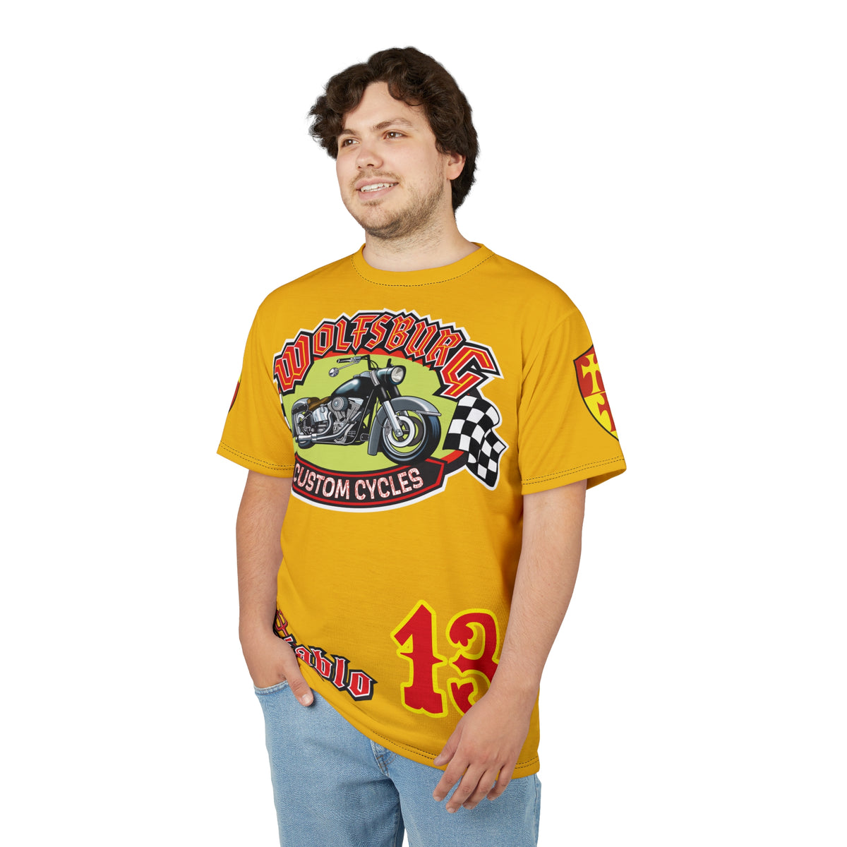Wolfsburg Custom Cycle HiViz, High Performance Custom Motorcycle Riders Super Tee