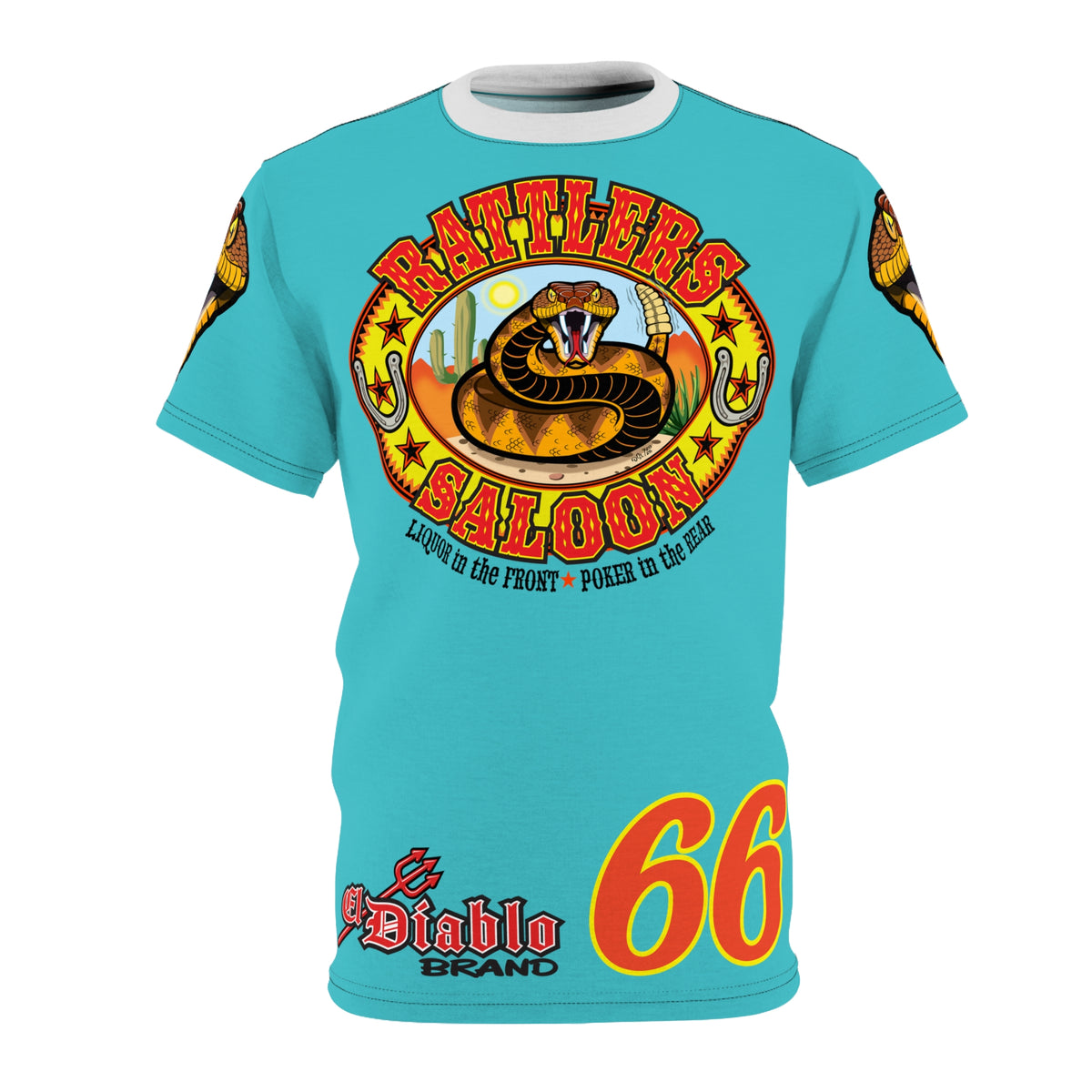 Rattlers Saloon  SUPER TEE — Vintage Biker 66 Graphic Shirt