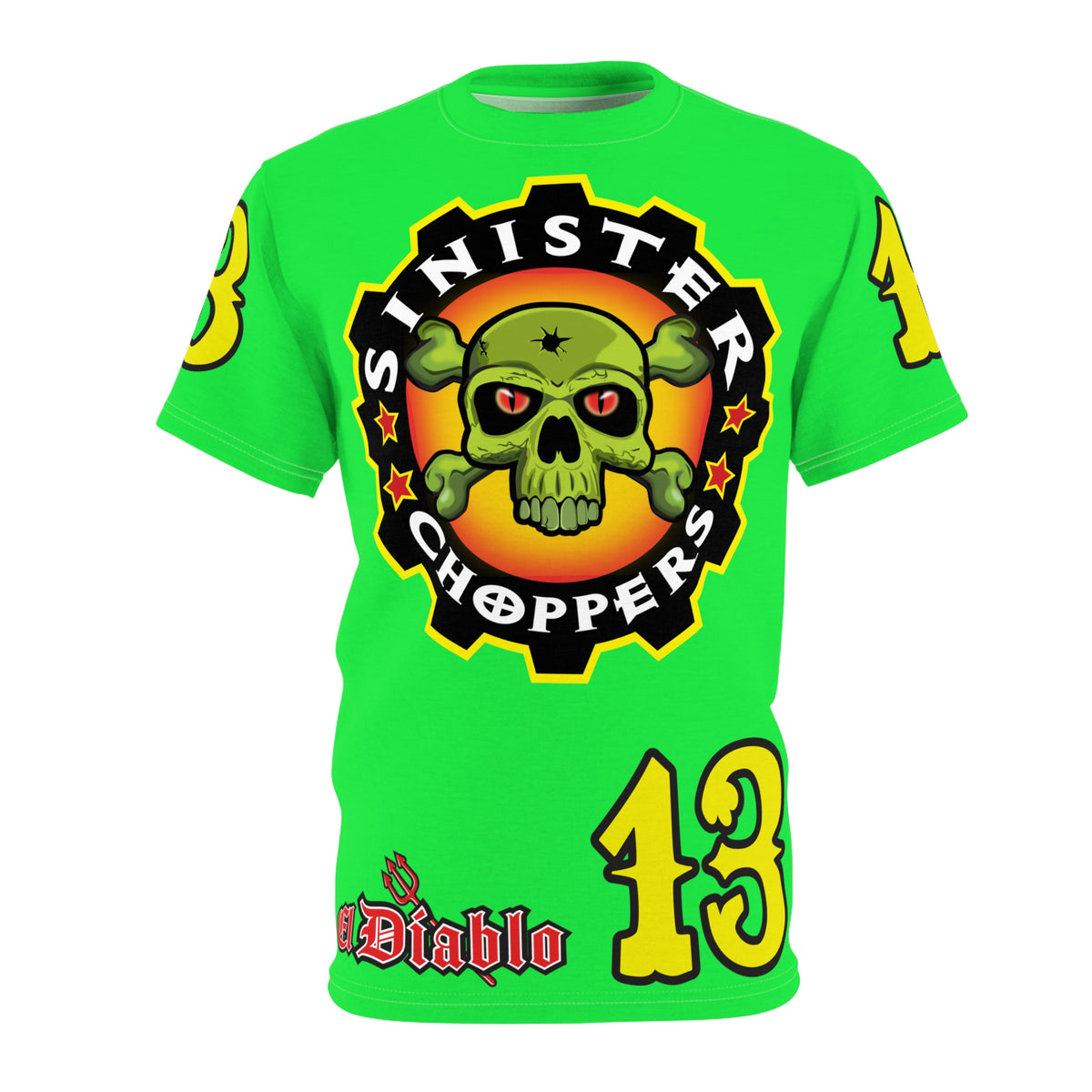 Very Special Sinister Choppers HiViZ Super Tee - Spectacular Custom Motorcycle Riding Gear