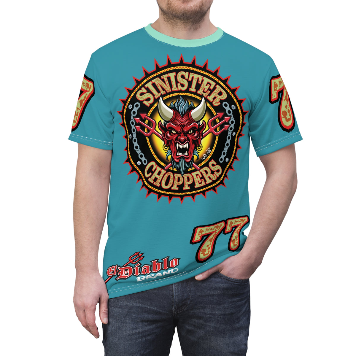 Sinister Choppers BLACKSTAR SPECIAL SUPER T— Ride Cool Look Cool in our Best Super Tee