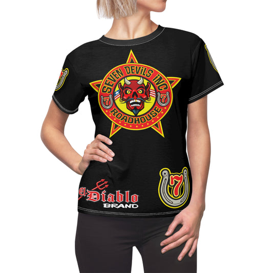 Women's Cut Seven Devils Roadhouse Graphic Tee — HiviZ Graphics
